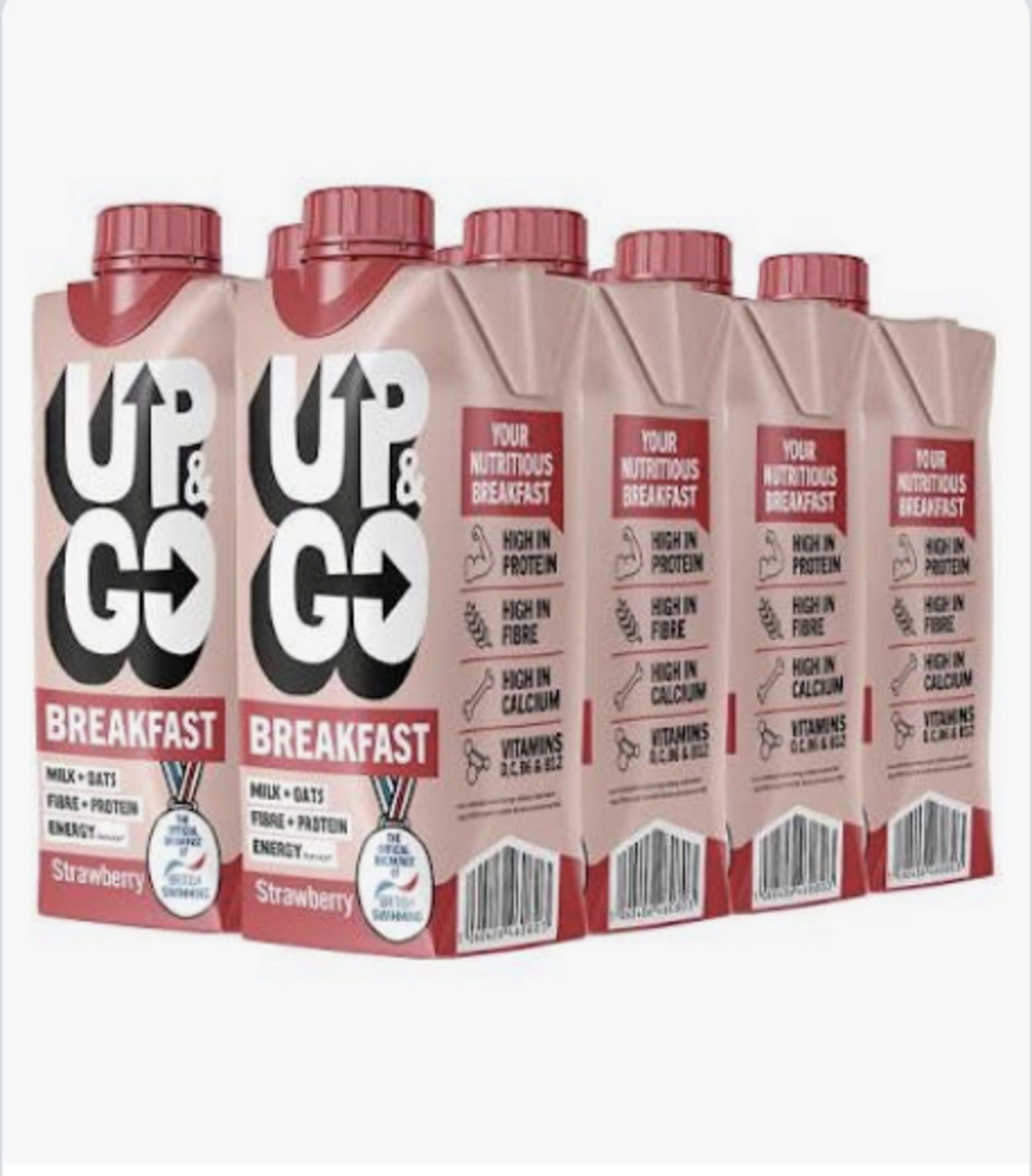 RRP £619 (Approx. Count 38) spW42x5959E ""UP & GO Breakfast Drink - Strawberry & Banana, High