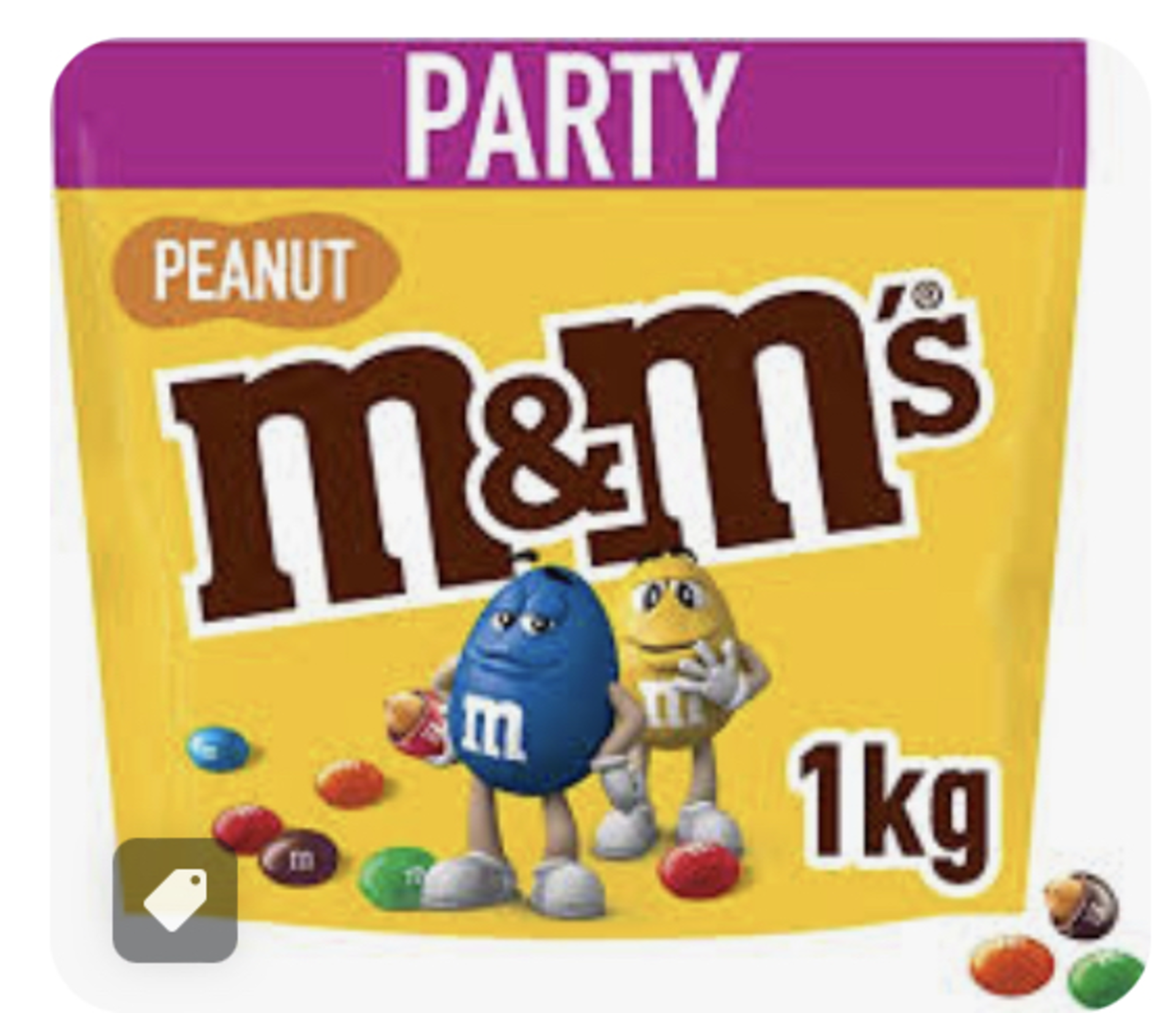 RRP £1458 (Approx. Count 185) spW14d5119h M&M's Peanut Chocolate Party Bulk Bag, Chocolate Gift,