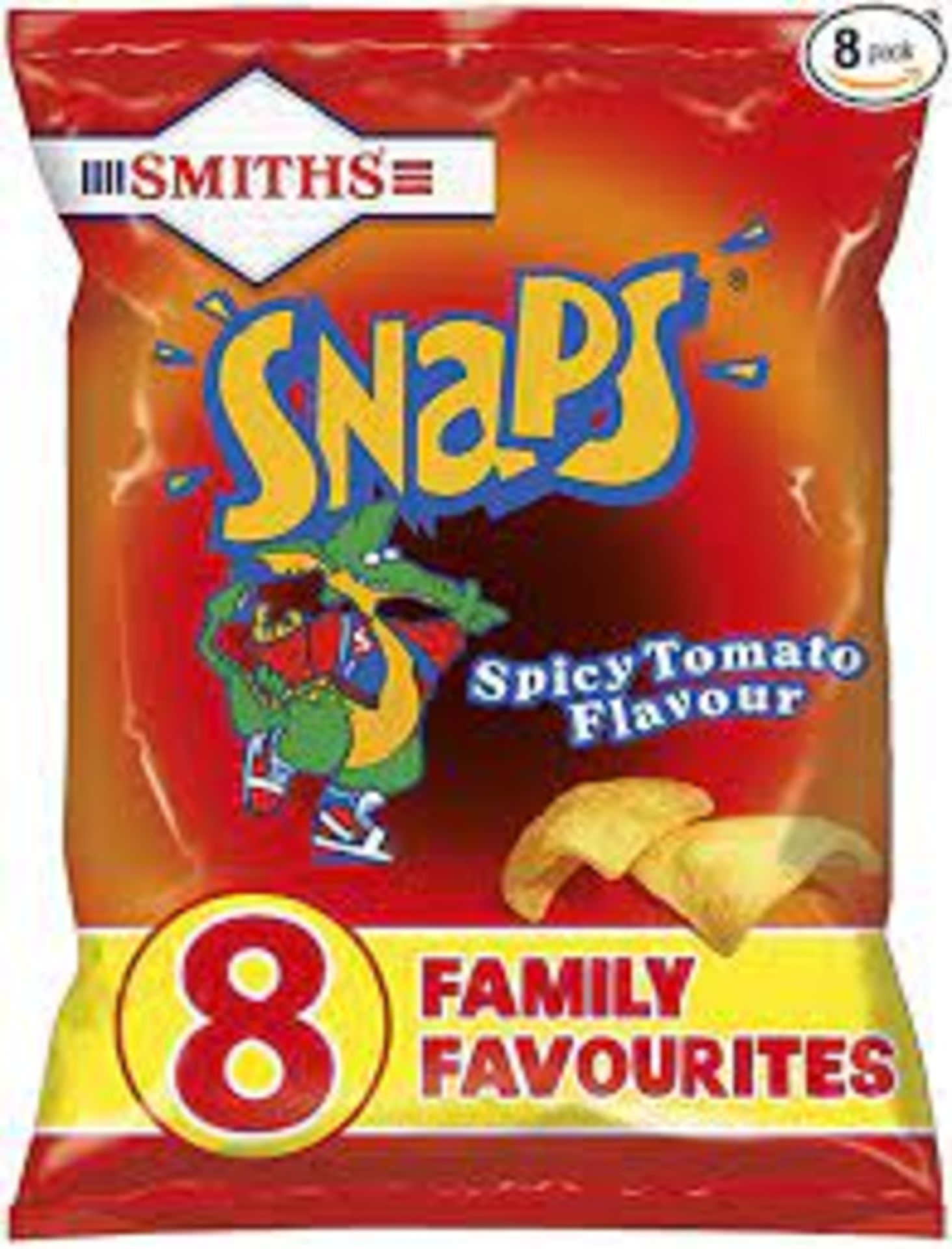 RRP £1222 (Approx. Count 82) Spsjb21Ffpf Smiths Snaps Spicy Tomato Potato Snacks, Low Calorie,