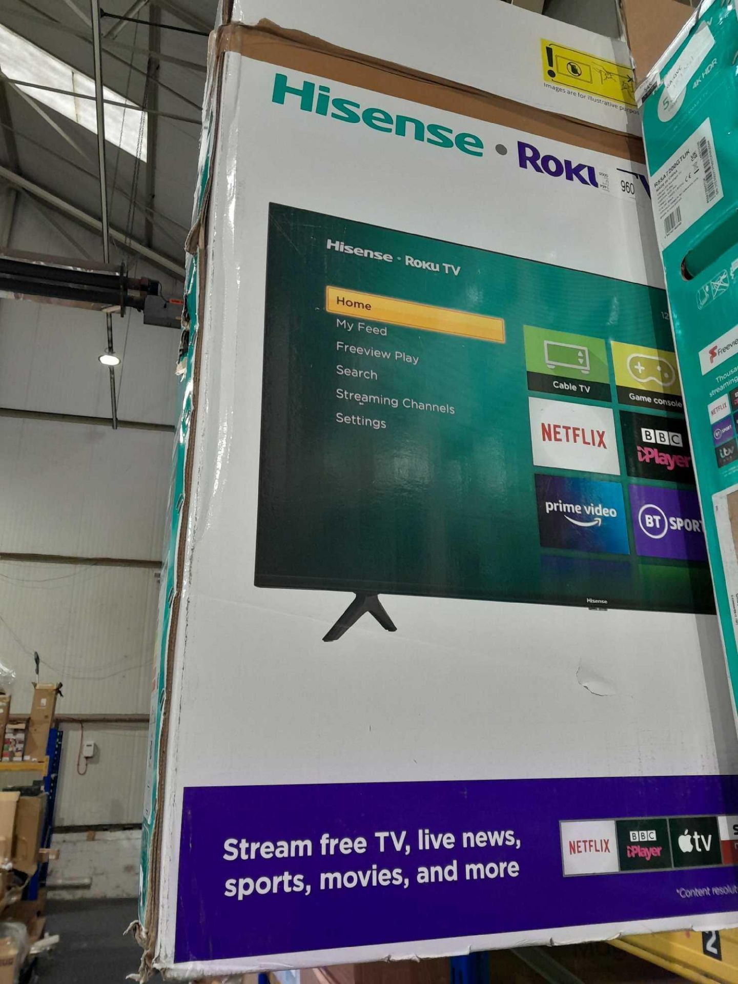 RRP £360 Boxed Hisense R50A7200Gtuk 50" 4K Hdr Tv - Image 2 of 2