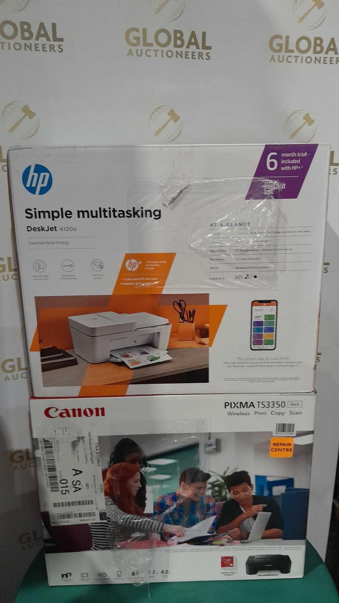 RRP £115 Lot To Contain 2 Boxed Items Including Canon Pixma Ts3350 & Hp Simple Multitasking Deskjet - Image 2 of 2