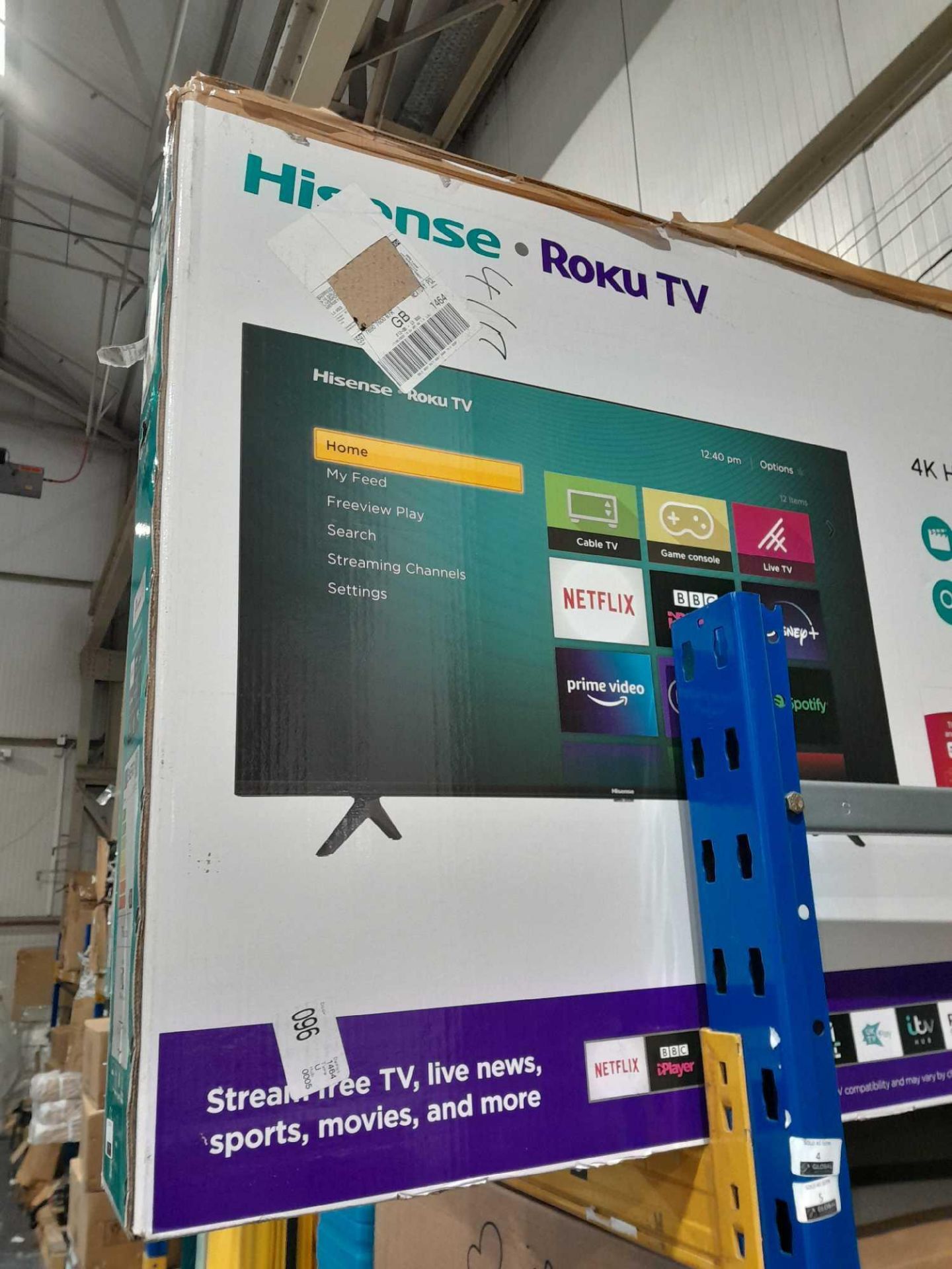 RRP £360 Boxed Hisense R50A7200Gtuk 50" 4K Hdr Tv - Image 2 of 2