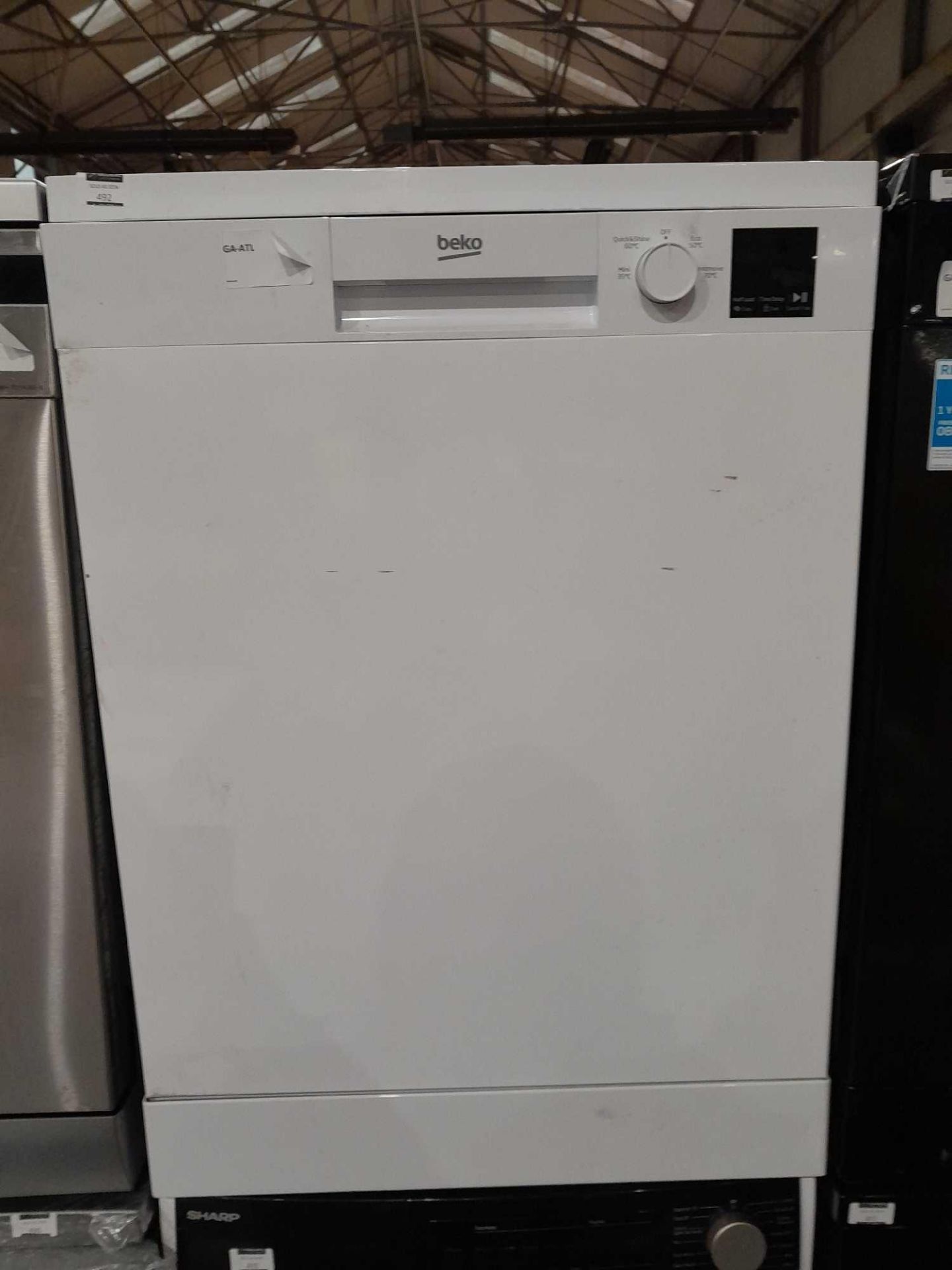 RRP £280 Beko Dvn04320W 13-Place Full Size Freestanding Dishwasher - White - Image 2 of 2