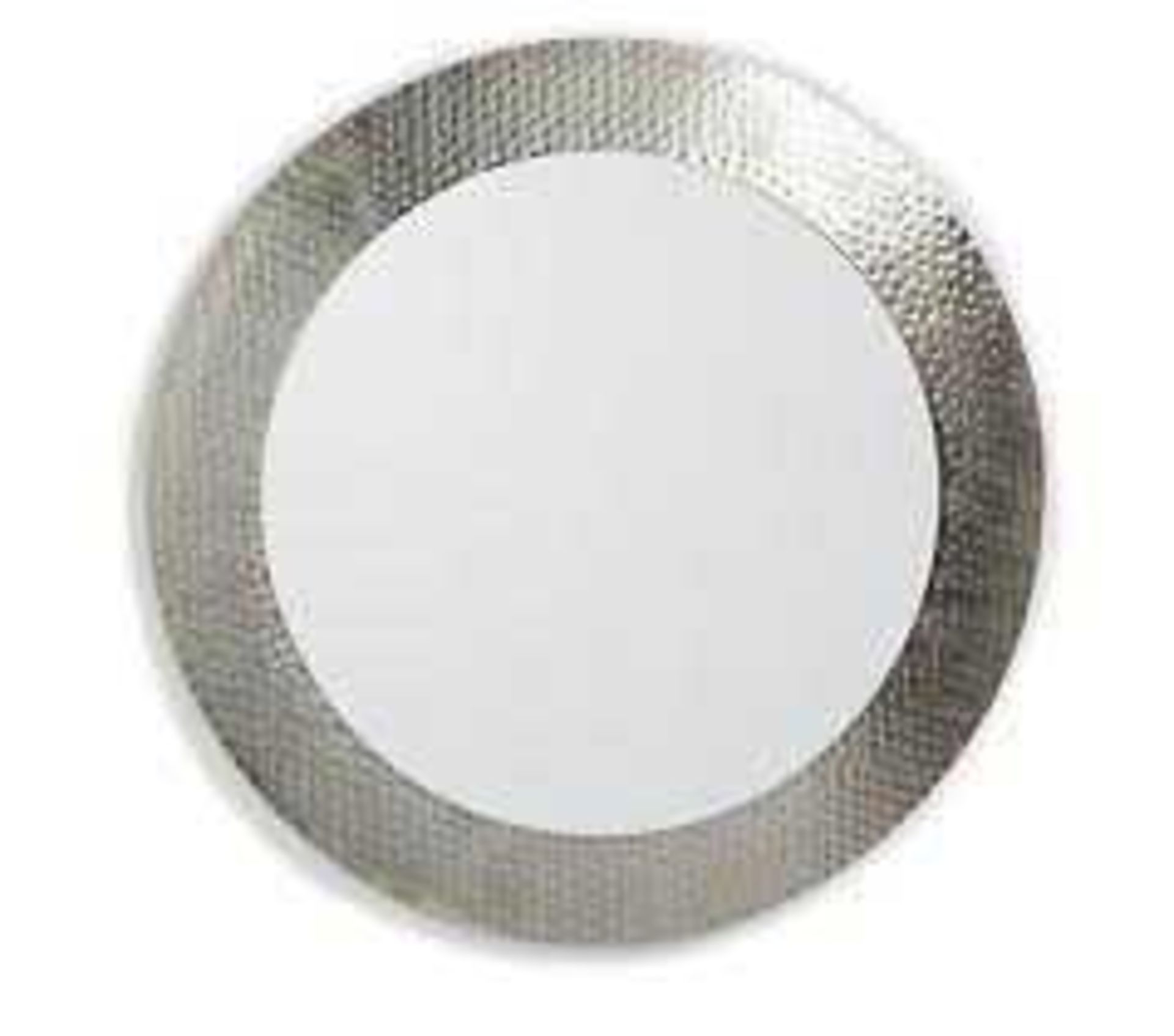 RRP £120 Boxed My Home Stories Round Hammered Mirror