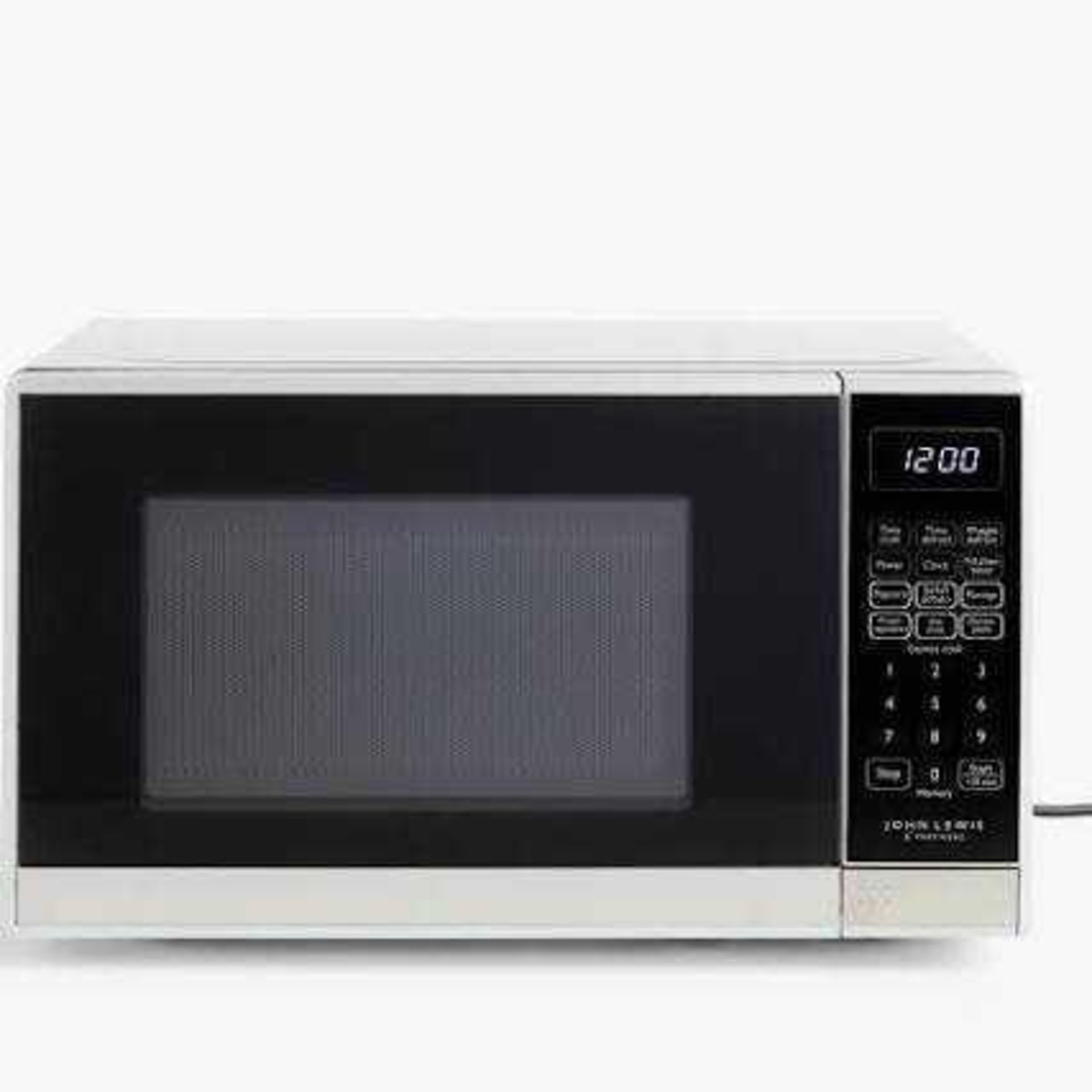 RRP £100 Boxed John Lewis Stainless Steel Microwave Oven