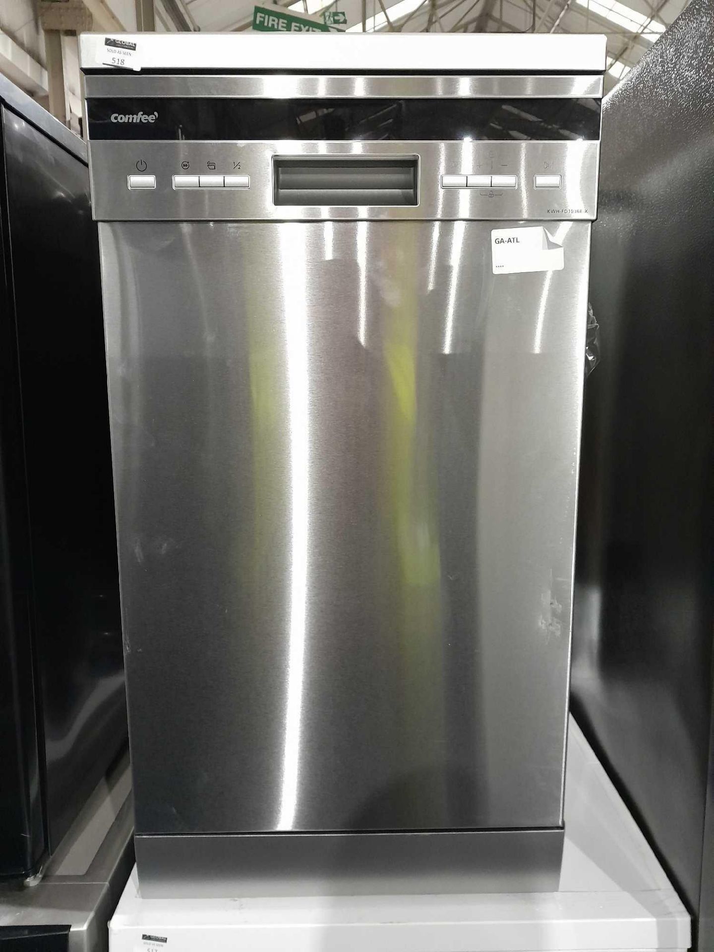 RRP £310 Comfee' Slimline Freestanding Dishwasher Fd1036E-X - Image 2 of 2