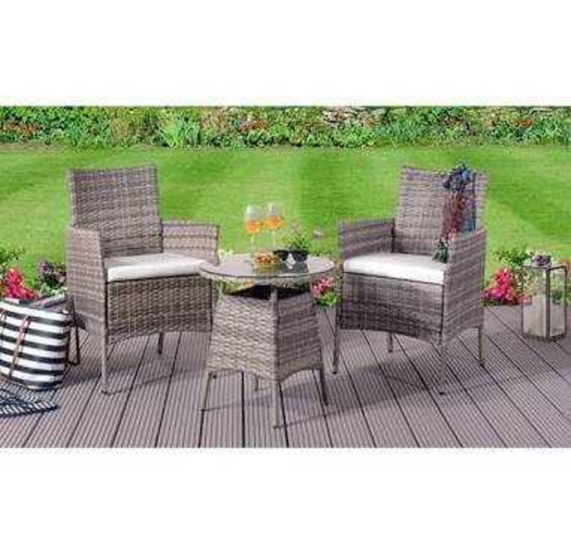 RRP £200 Boxed Gazit 2 Seater Bistro Set With Cushion - Image 2 of 2