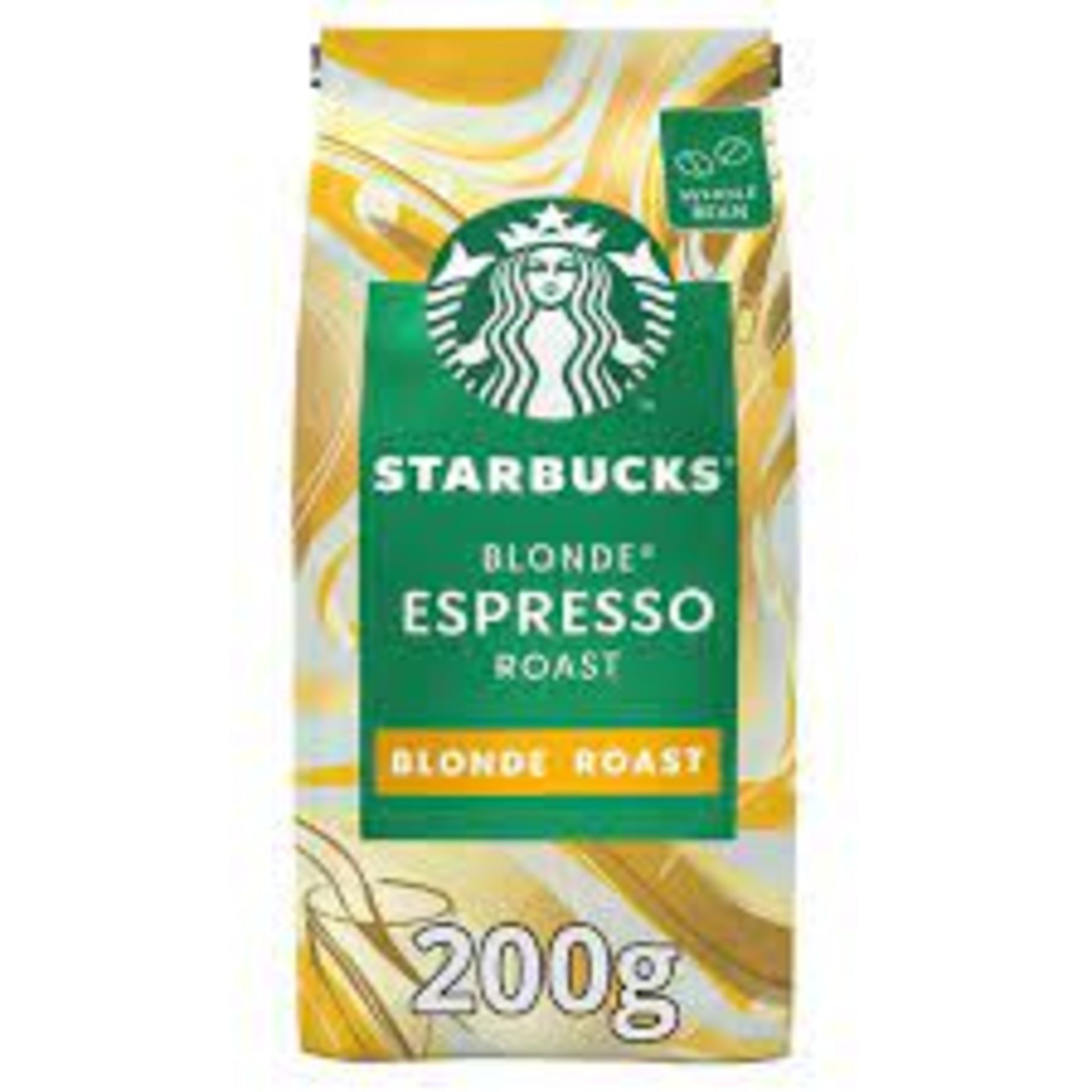 RRP £4033 (Approx. Count 230) Spw0E32670C ""Starbucks Blonde Espresso Roast Coffee Beans 200 G