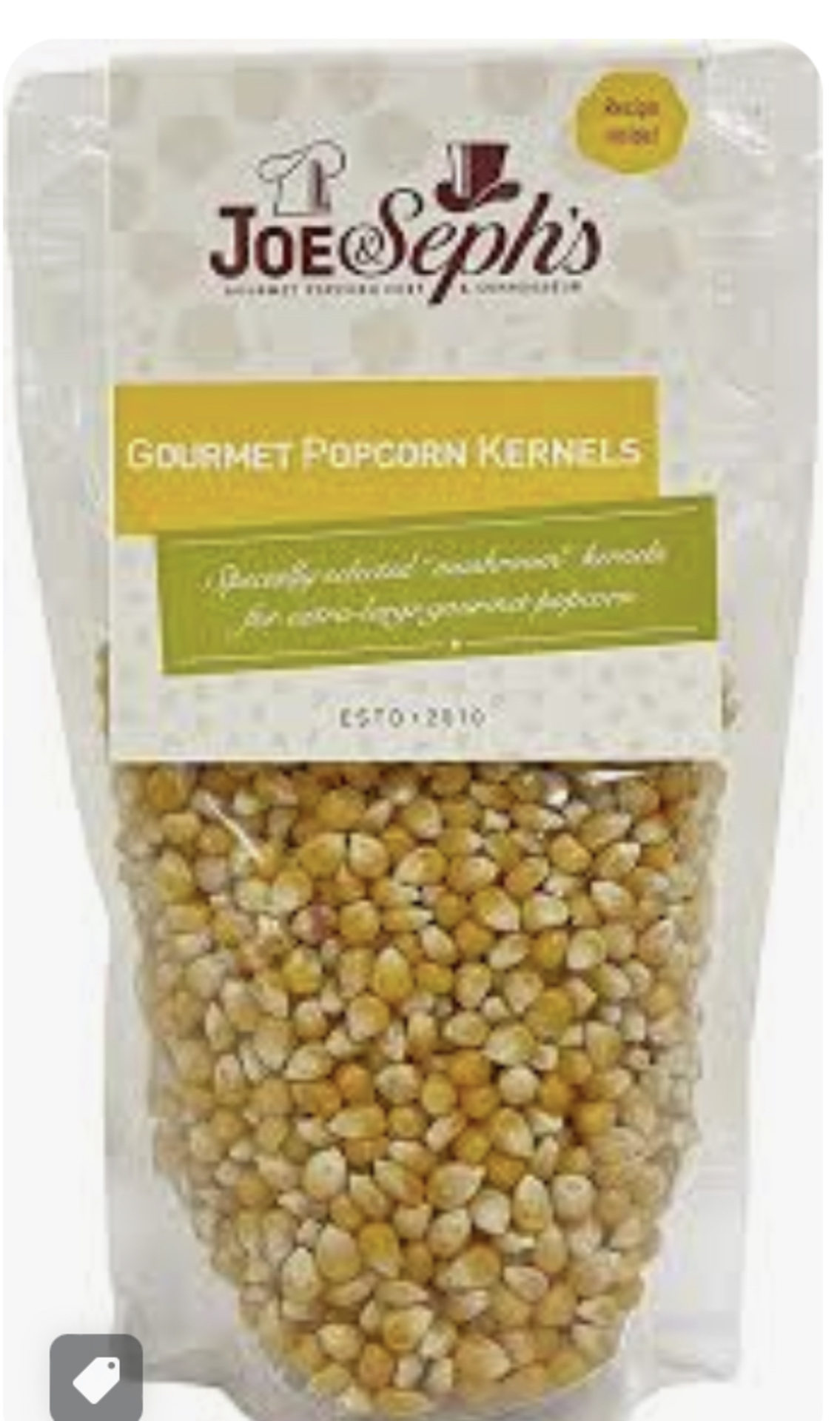 RRP £1855 (Approx. Count) spW51H7401f ""Joe & Seph's Popping Corn Kernels, X-Large Bag 400g |