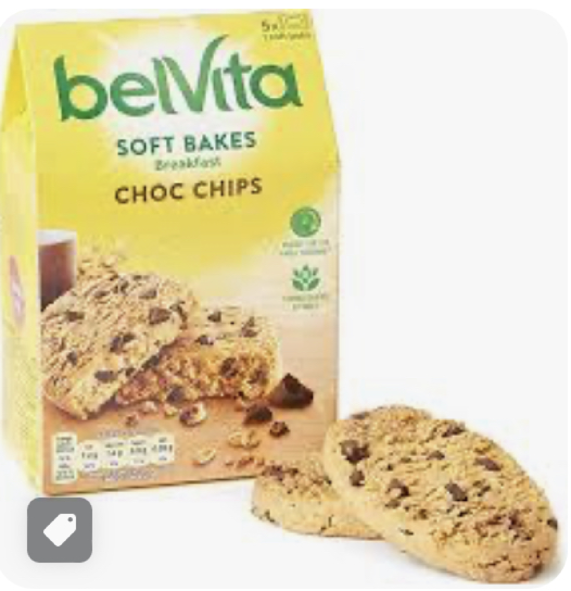 RRP £892 (Approx. Count 53) spIfh11VLEe Belvita Choc Chip Soft Bakes Breakfast Biscuits, 200 g, Pack