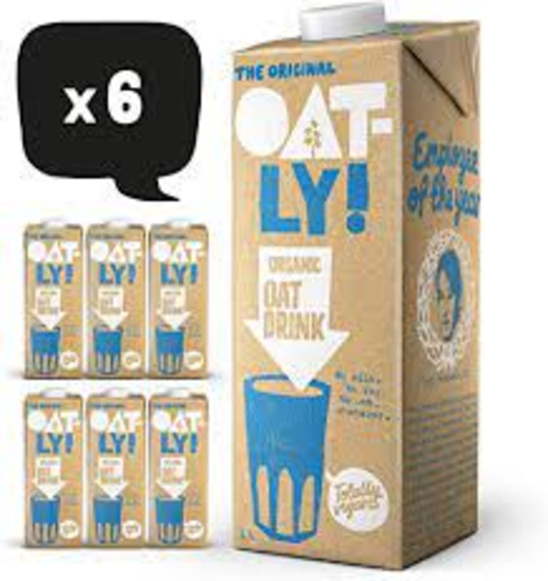 RRP £1971 (Approx. Count 216) Spw26U1917Z Oatly Oat Drink Organic 1 Litre (Pack Of 6) Spw26U1918D
