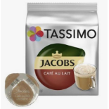 RRP £2363 (Approx. Count 268) spW36N4149Y ""Tassimo Jacobs Caf√© Au Lait, (Pack of 5, Total 80