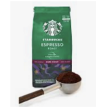 RRP £955 (Approx. Count 144) spSRL11CCqL Starbucks Espresso Roast Dark Roast Ground Coffee 200 g Bag