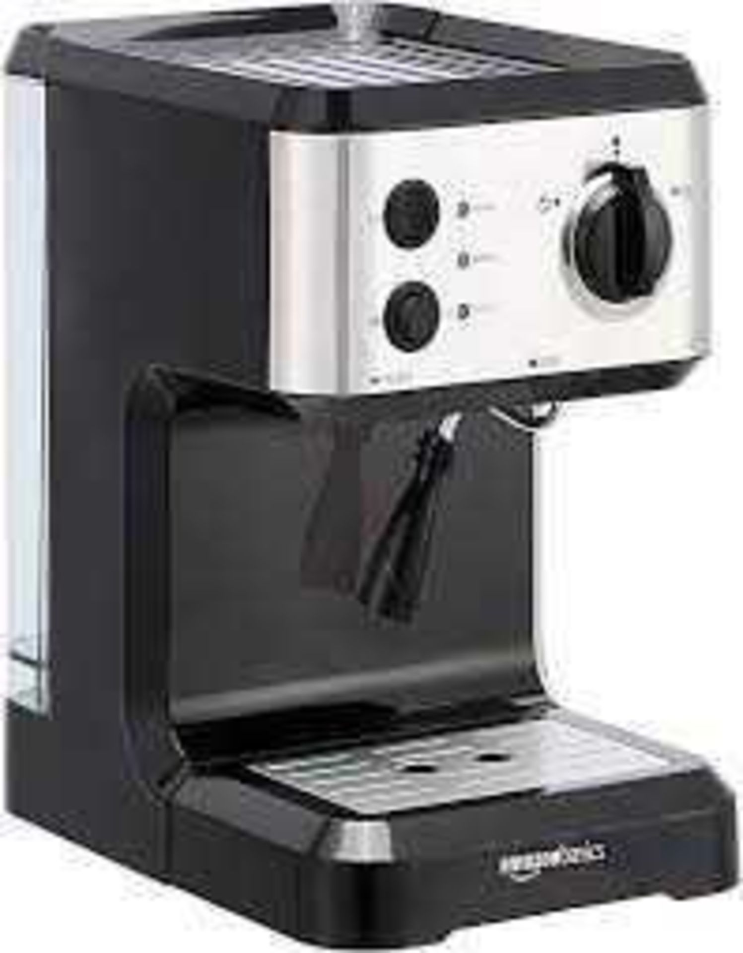 RRP £80 Boxed Amazon basics Espresso coffee machine with milk frother