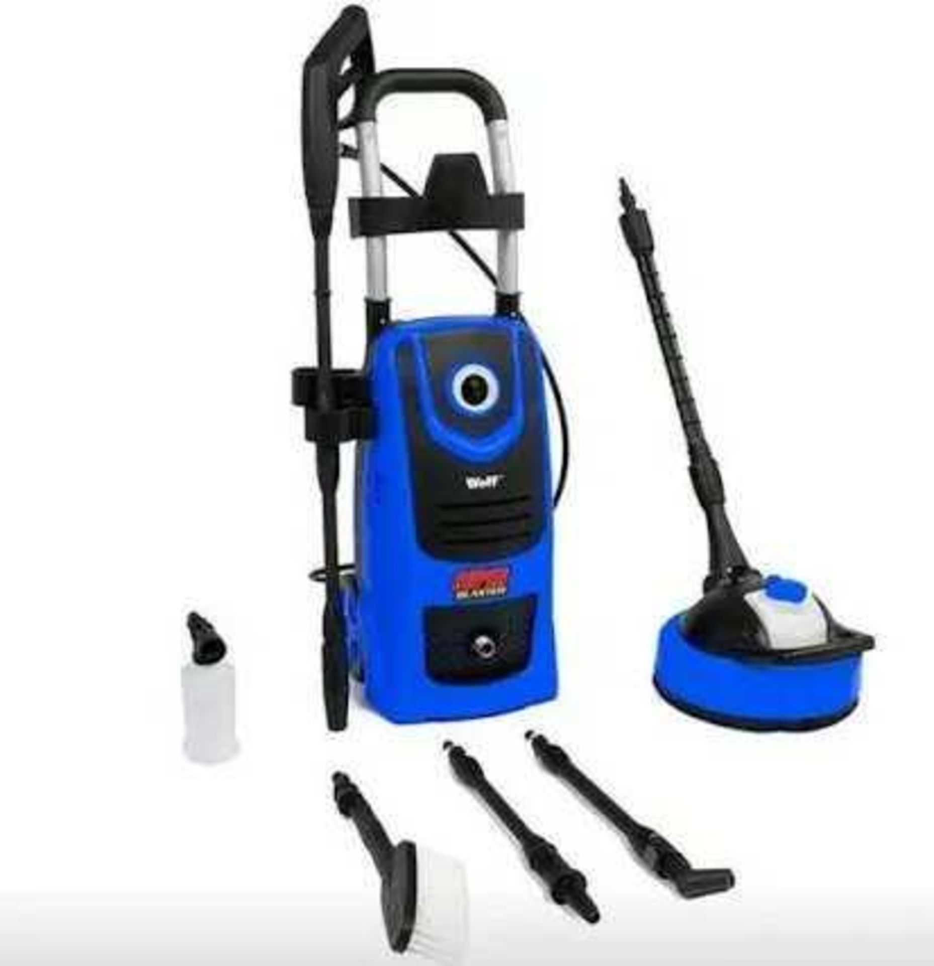 RRP £170, Wolf Super Blaster, Pressure Washer, Blue