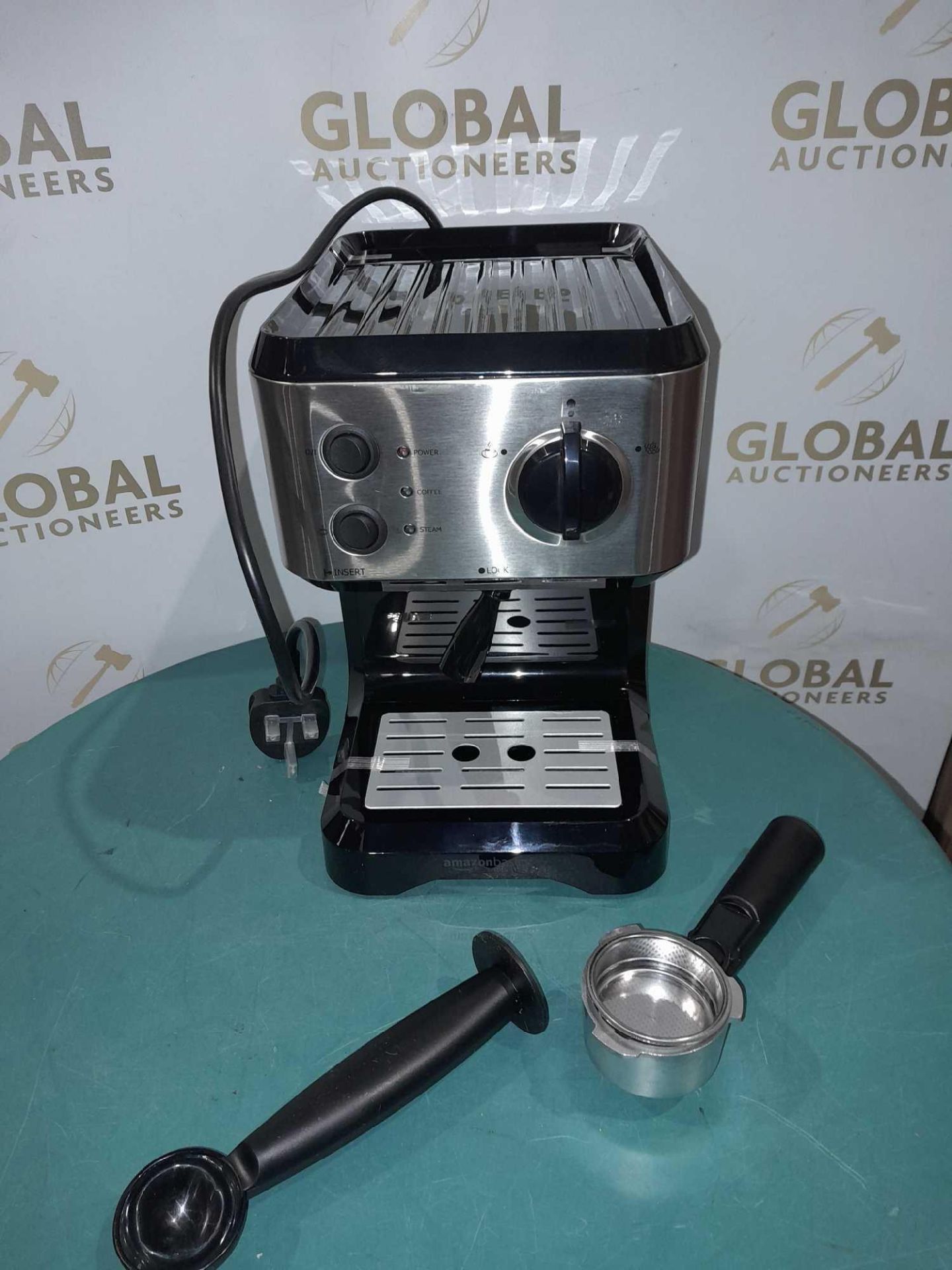 RRP £100 Boxed Amazon Basics Espresso Coffee Machine With Milk Frother - Image 2 of 2