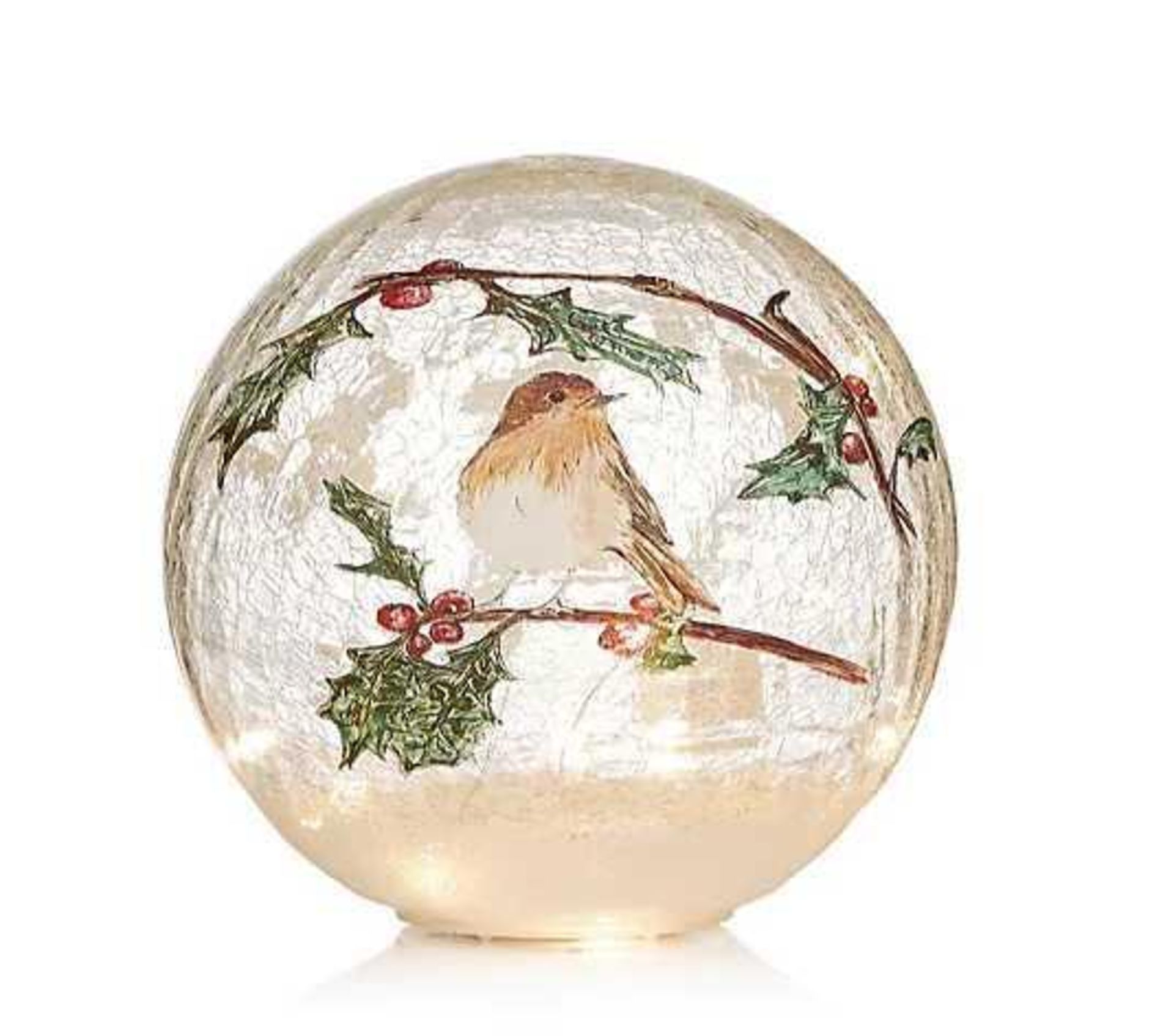 RRP £150 Lot To Contain 7 Boxed Items To Include Outlet Festive Pre-Lit Scenic Crackle Glass Sphere, - Image 2 of 3