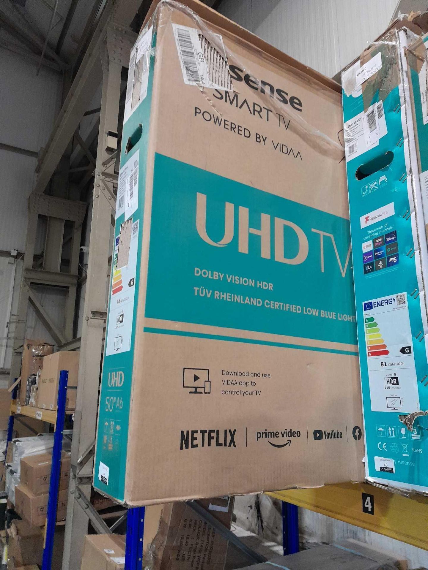 RRP £300 Boxed Hisense 50" UHD 50A6Gtuk Tv - Image 2 of 2