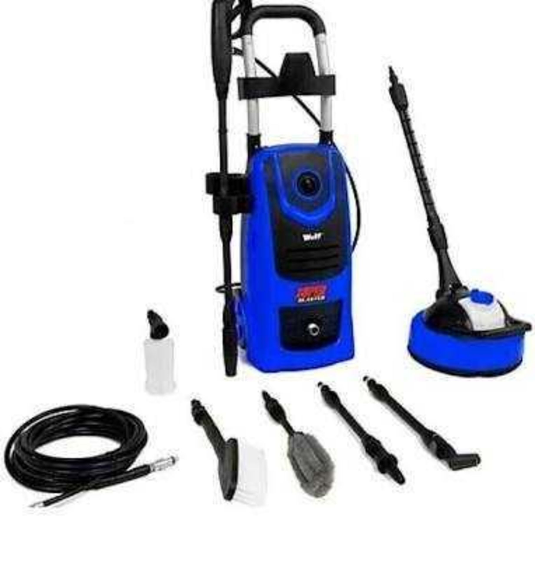 RRP £250, Wolf Super Blaster, Pressure Washer, Blue/Black