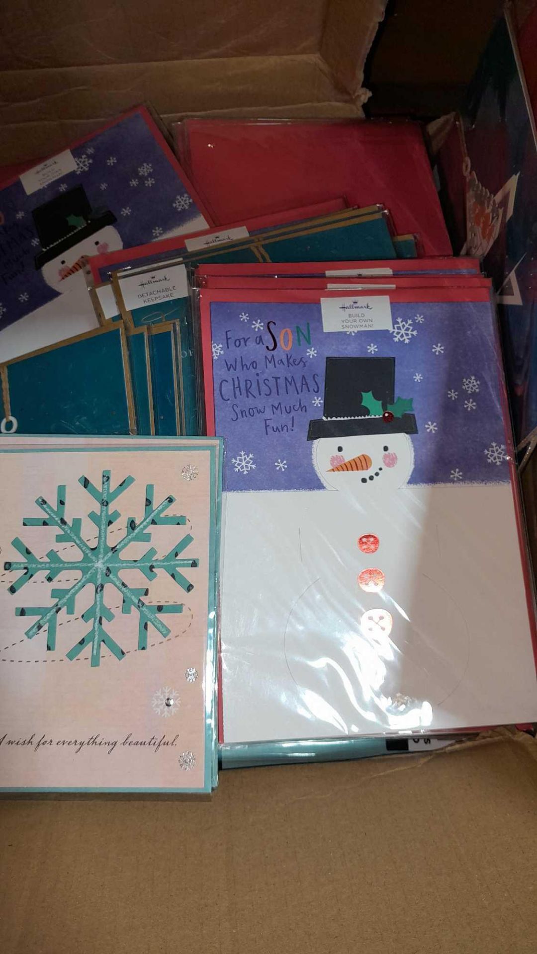 RRP £100 Lot Contains 50+ Christmas Cards different Colours And Sizes - Image 2 of 2