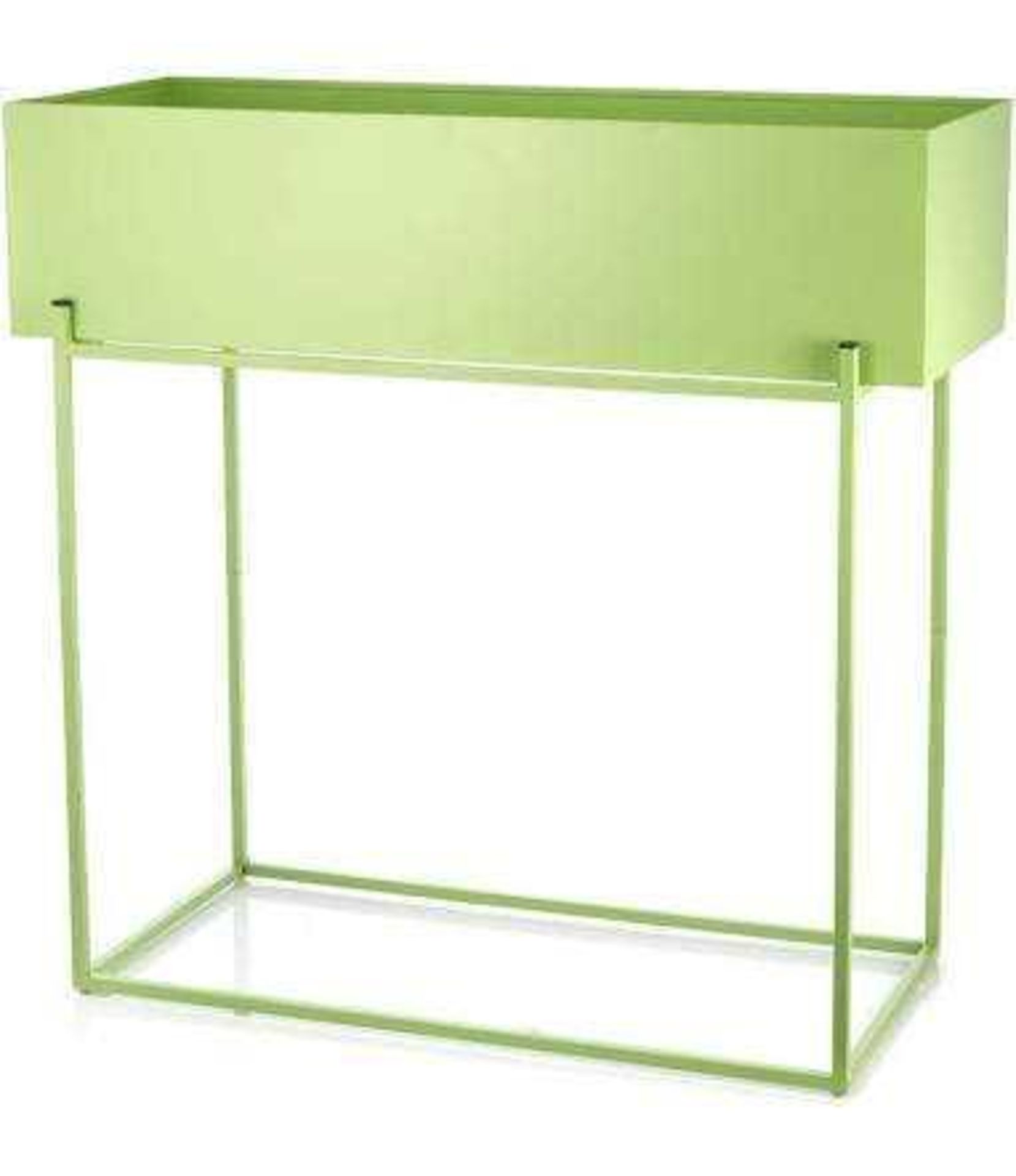 RRP £70 Boxed My Home Raised Metal Green Planter