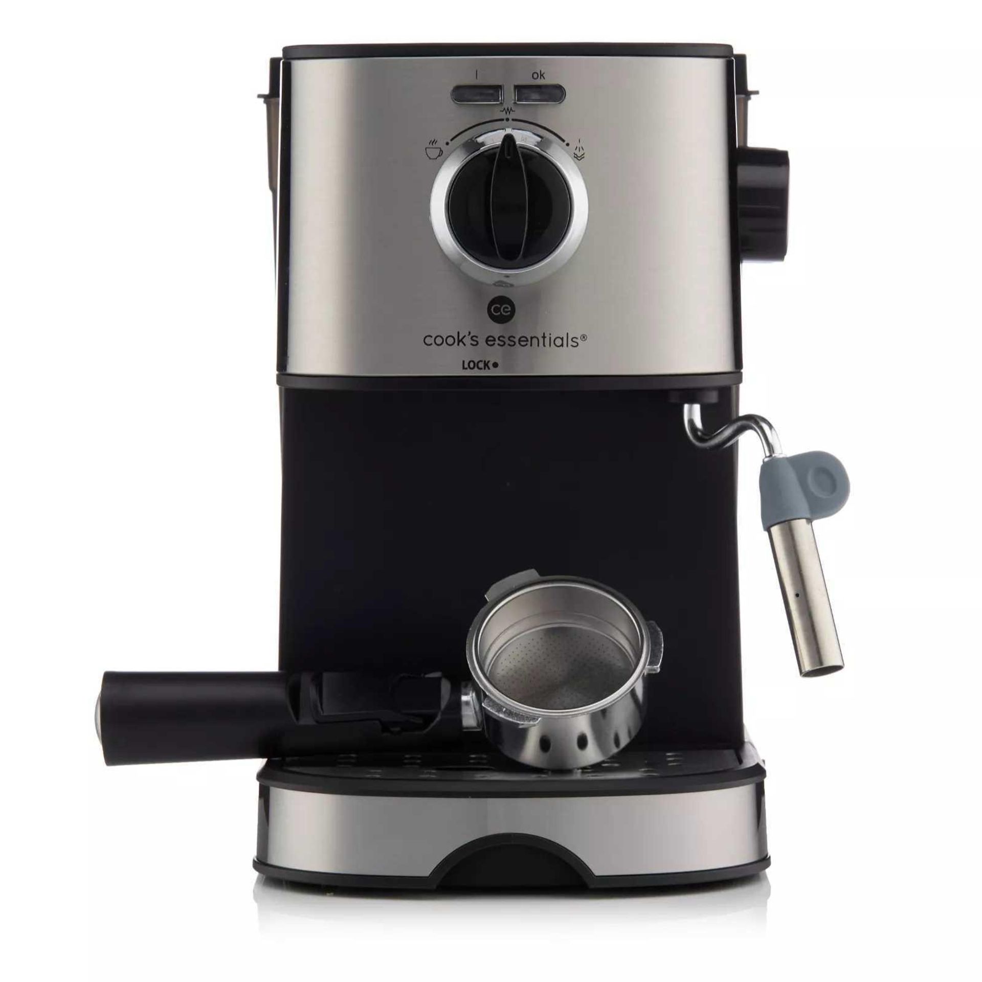 RRP £100 Boxed Cooks Essentials Pump Espresso Coffee Maker