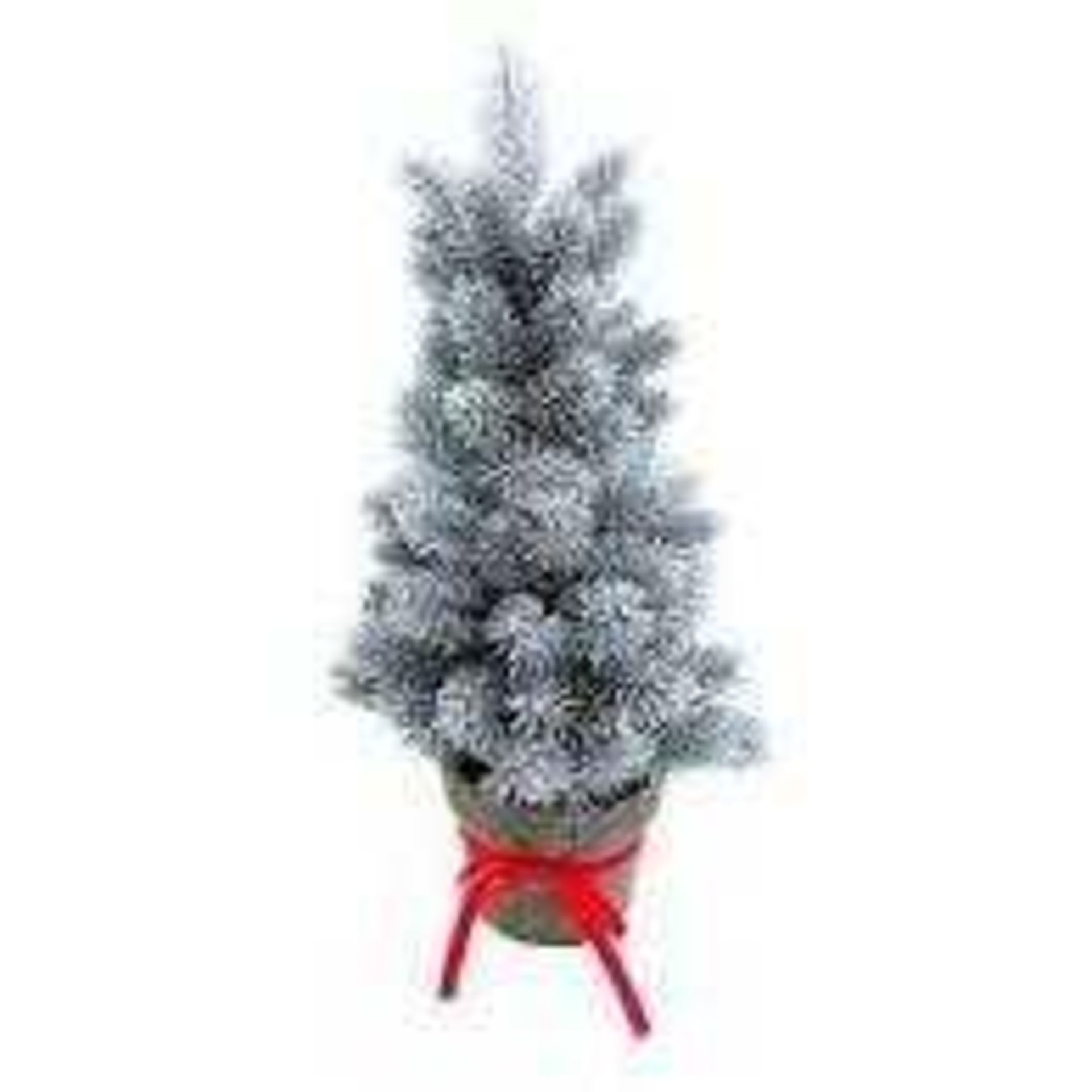 RRP £100 Lot To Contain 4 Boxed Brand New 50Cm 20" Artificial Silver Christmas Trees