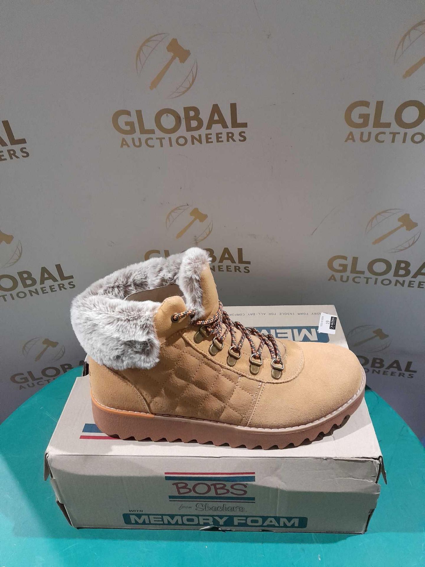 RRP £60 Boxed Bobs From Skechers Memory Foam Suede Hiking Boots - Image 2 of 2