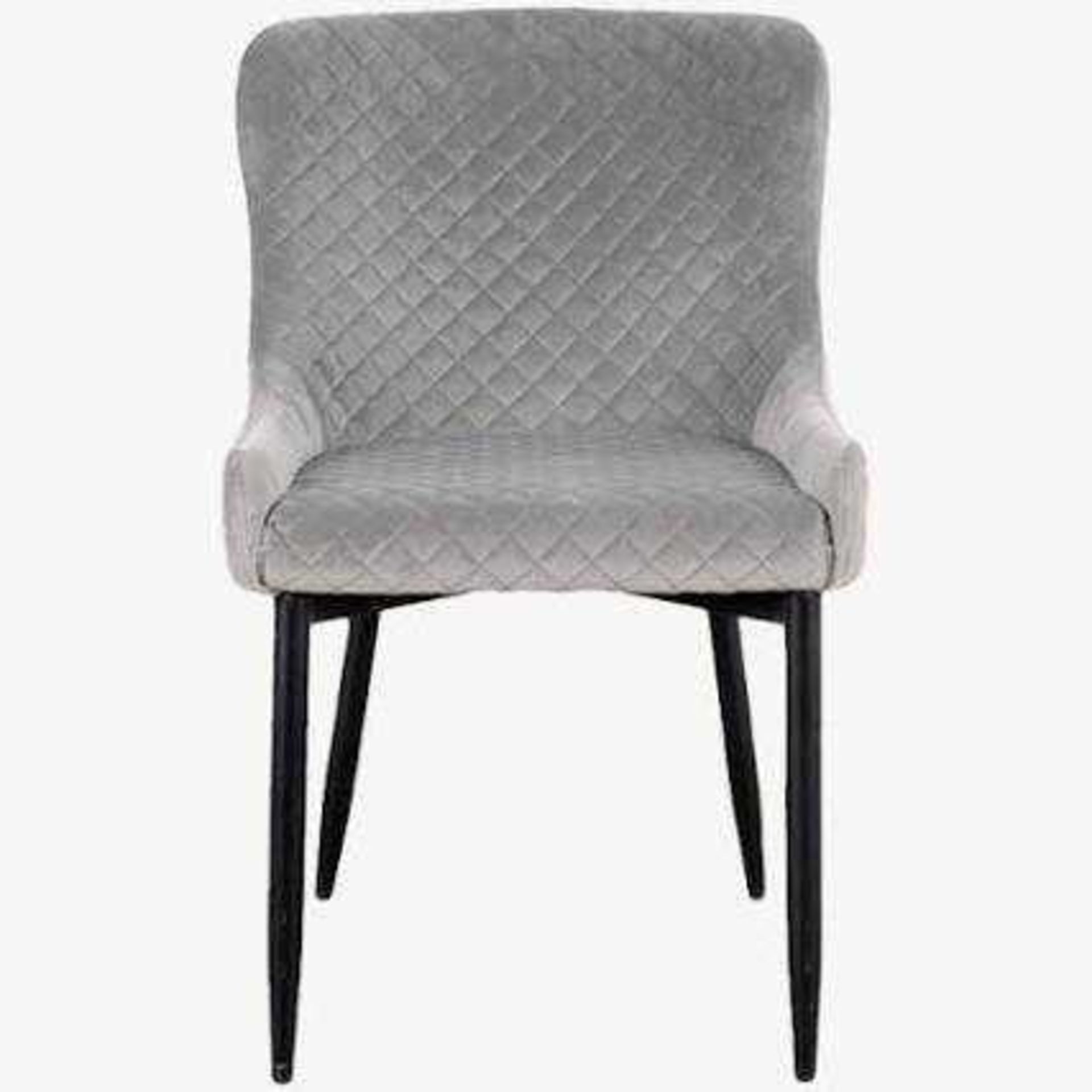 RRP £200, Arighi Bianci Grey And Chrome Chairs