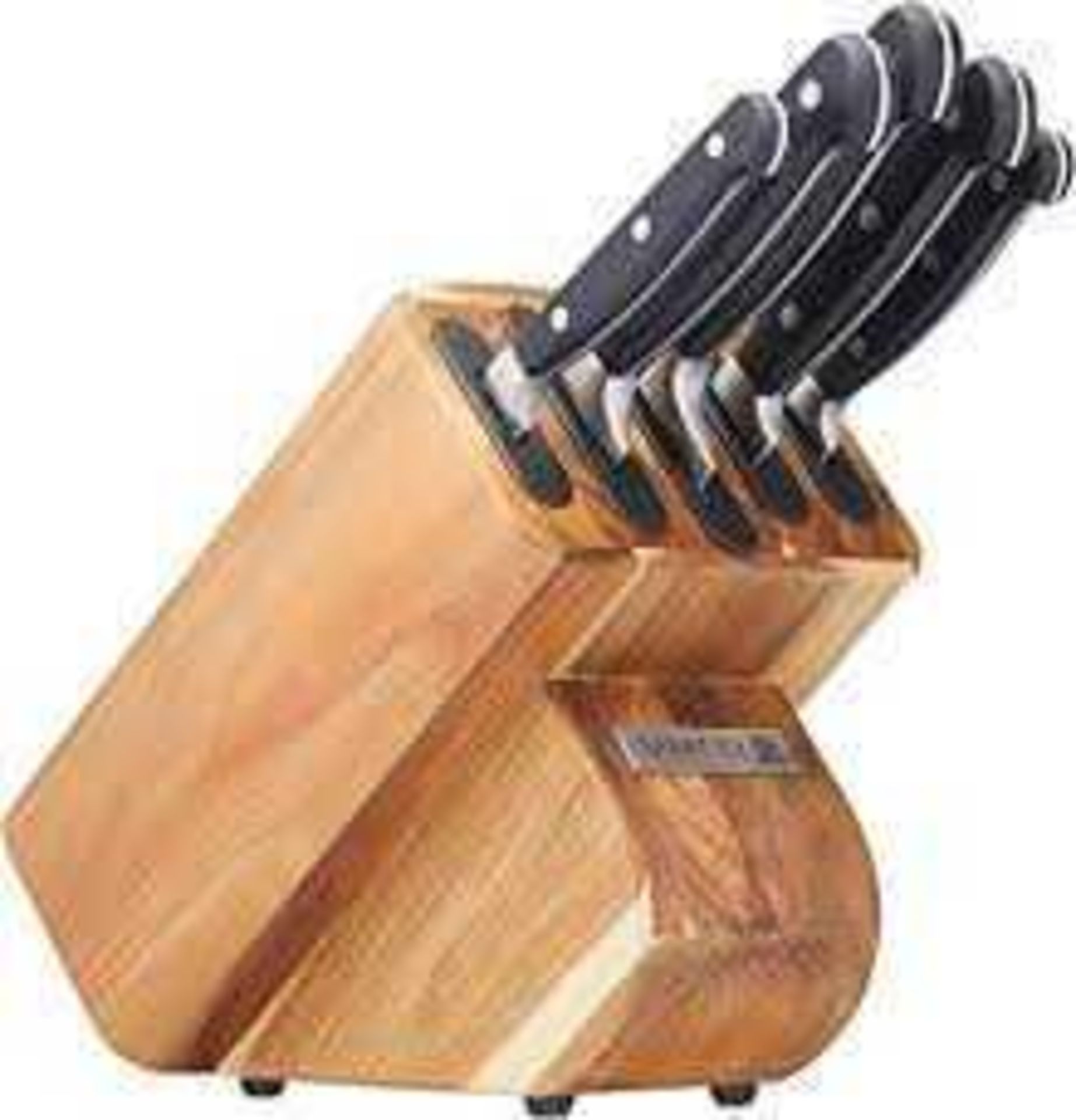 RRP £225 Boxed Masterclass Edgekeppet Self Sharpening 5 Piece Knife Block Set