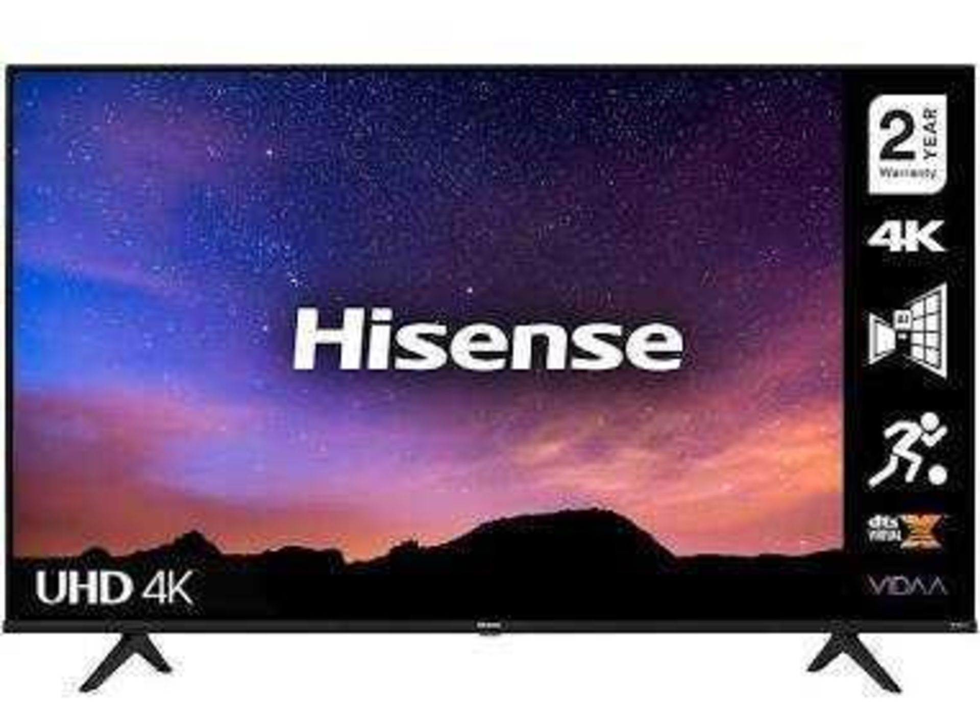 RRP £300 Boxed Hisense 50" UHD 50A6Gtuk Tv