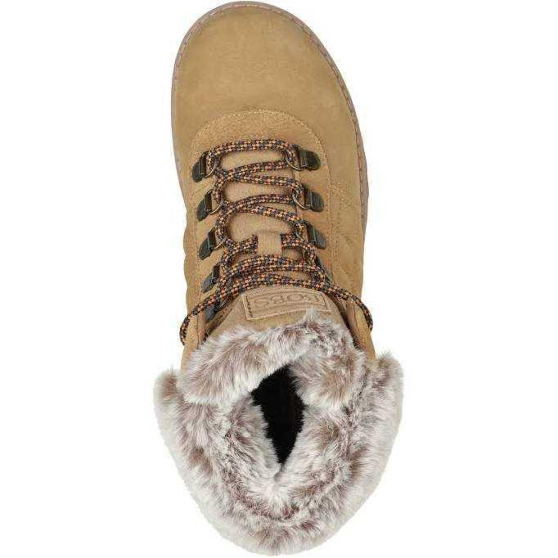 RRP £60 Boxed Bobs From Skechers Memory Foam Suede Hiking Boots
