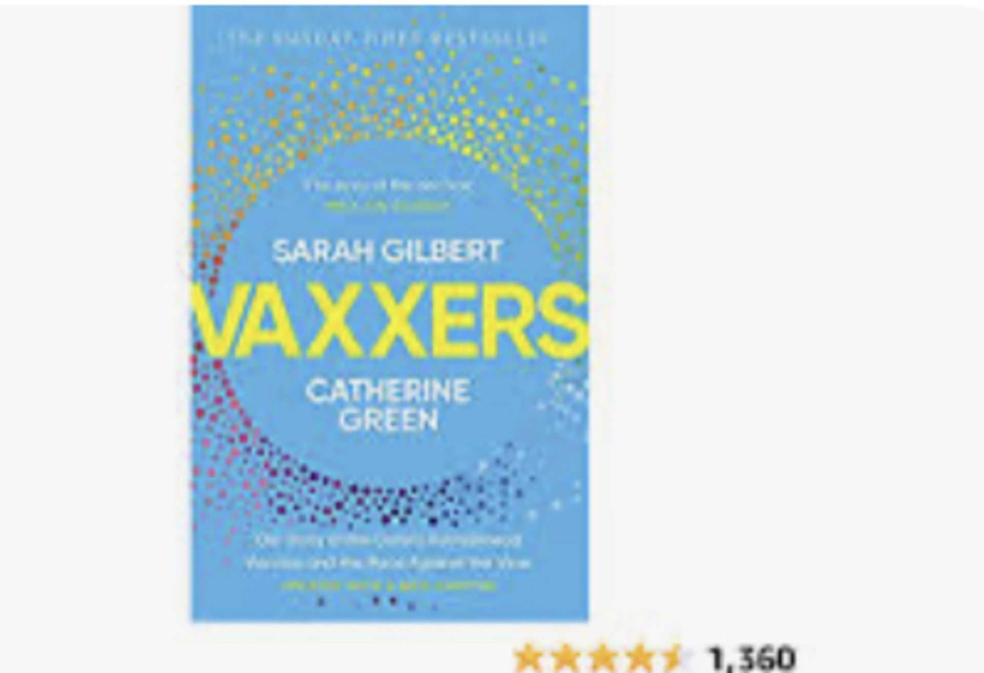 RRP £1500 (Aprox Count 90) Pallet To Contain Books: Vaxxers A Pioneering Moment In Scientific