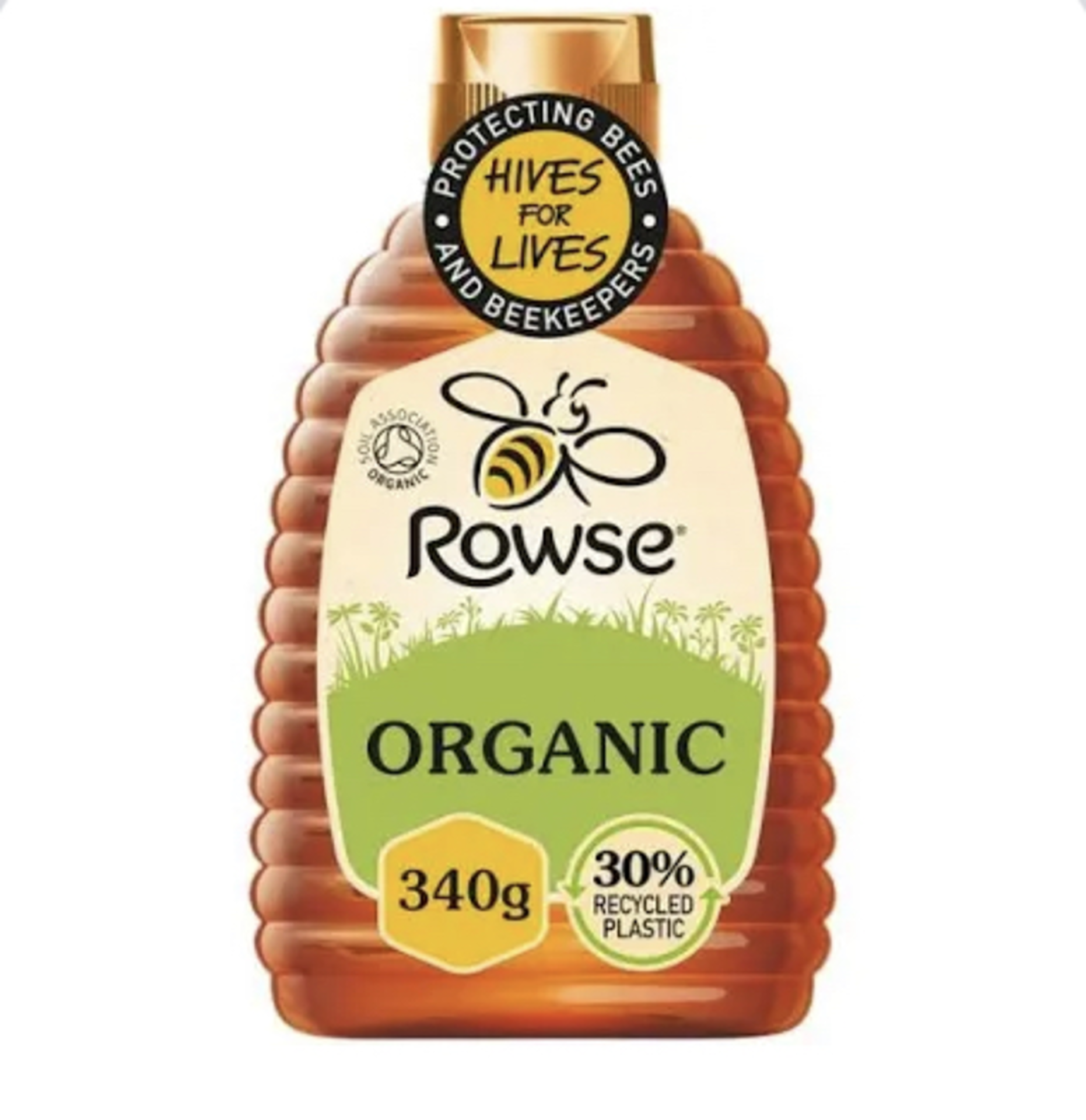 RRP £1251 (Approx. Count 102) spW15X0064z "Rowse Organic Squeezable Honey 340 g MONIN Premium