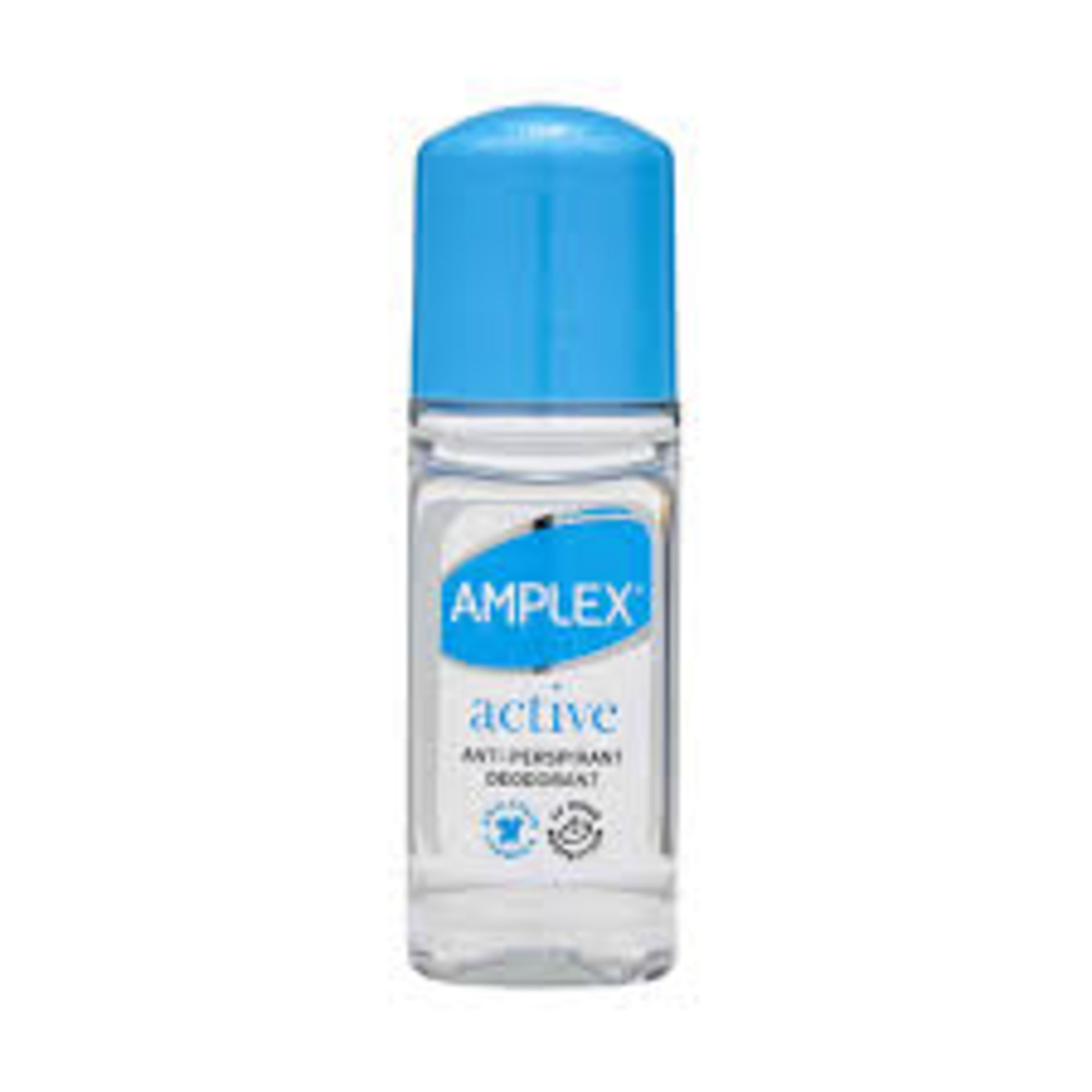 RRP £2285 (Approx. Count 896) Amplex Active Anti-Perspirant Deodorant Roll-On 50Ml100Ml Instant Hand