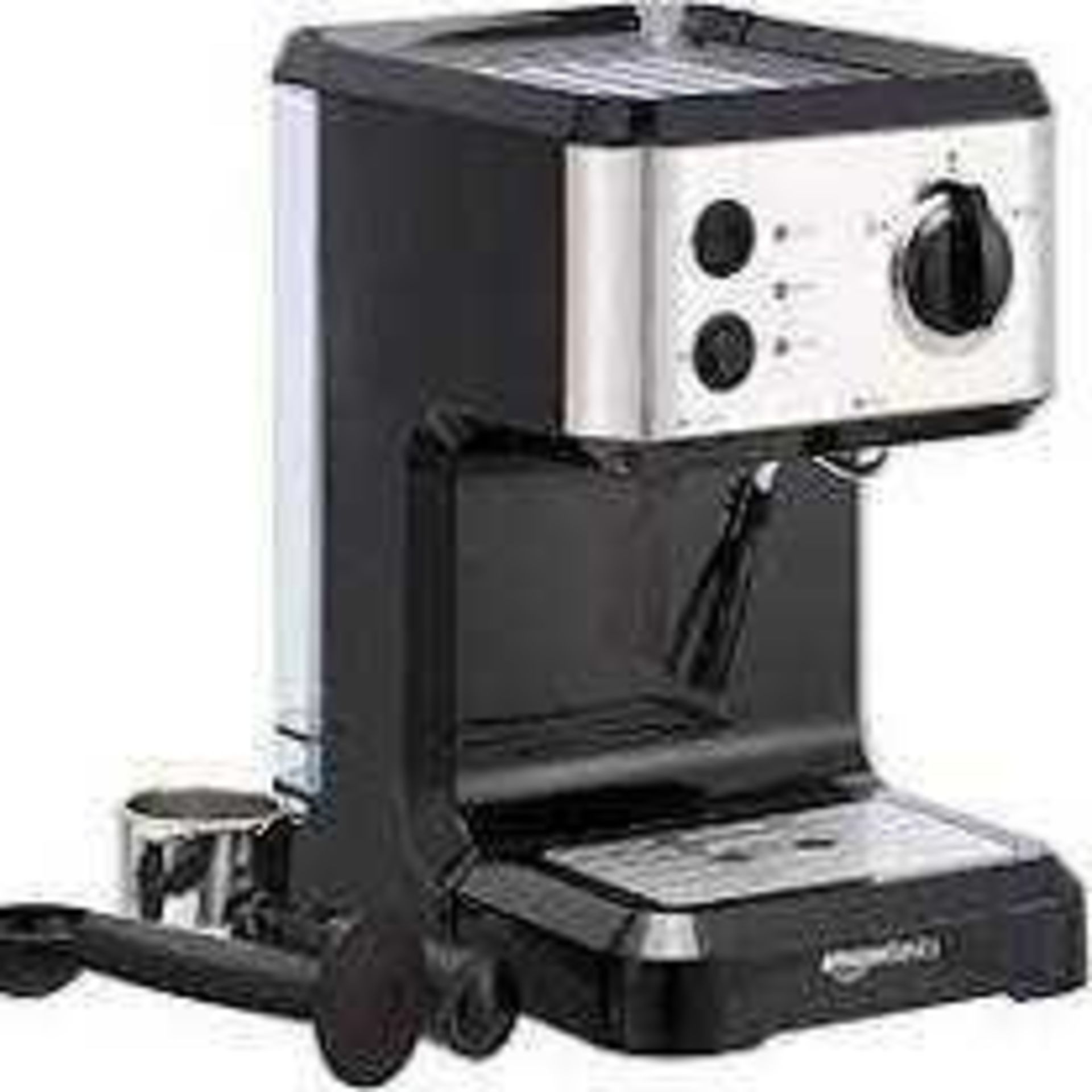 RRP £100 Boxed Amazon Basics Espresso Coffee Machine With Milk Frother(New)(Wr) (Condition Reports