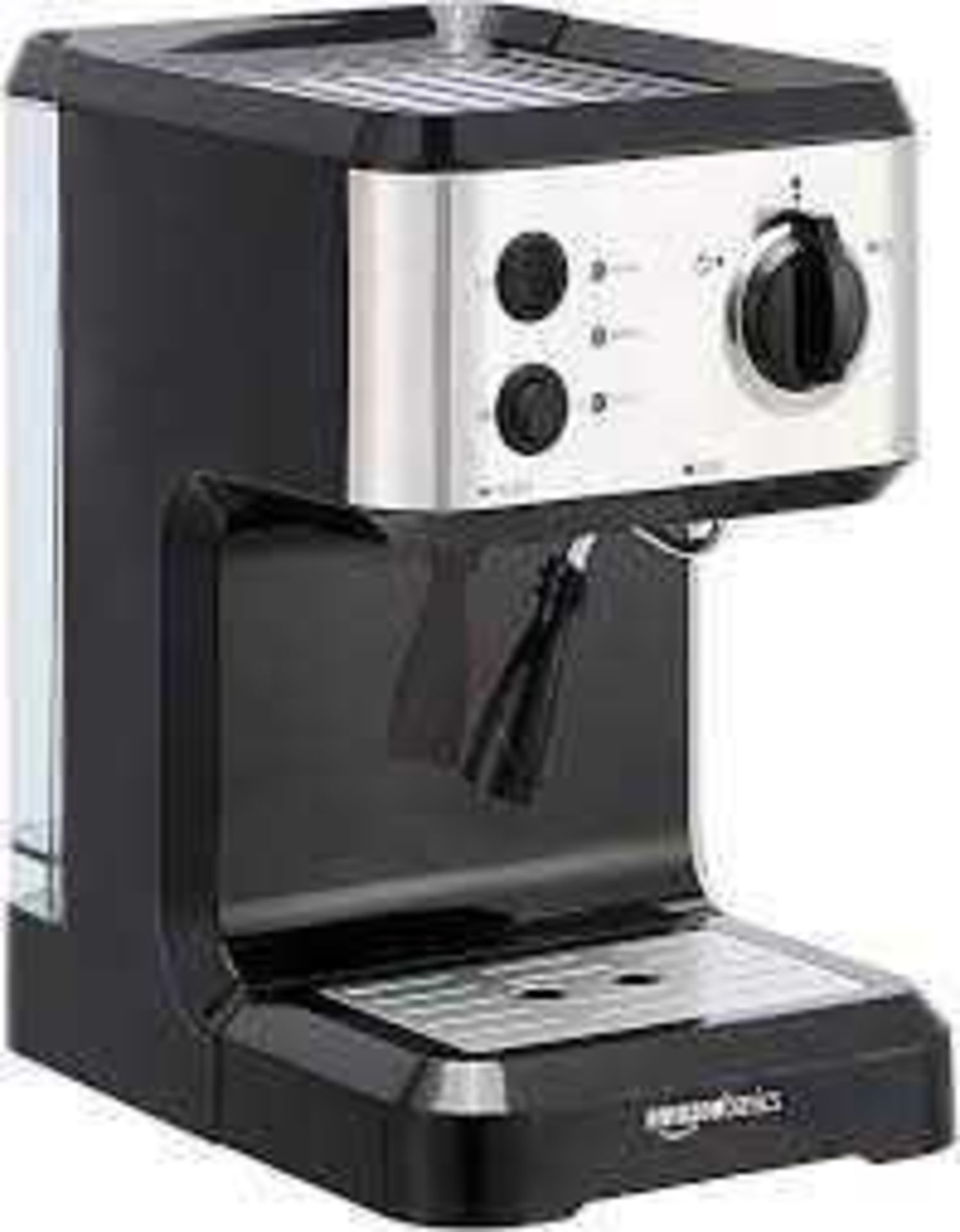 RRP £80 Boxed Amazon basics Espresso coffee machine with milk frother (factory sealed) (N) (