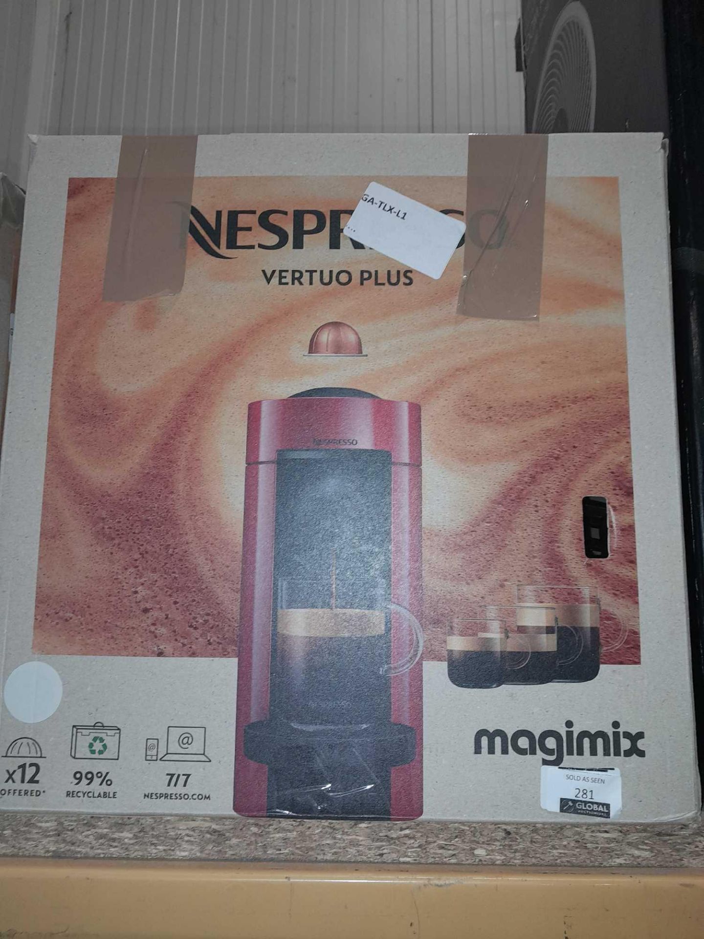 RRP £130 Boxed Nespresso By Magimix Vertuo Plus Coffee Machine - Image 2 of 2