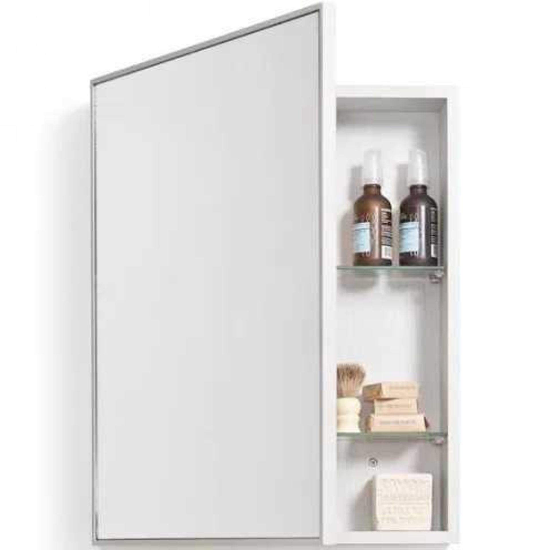 RRP £150 Boxed Mendocino 45X55Cm Surface Mount Mirror Cabinet