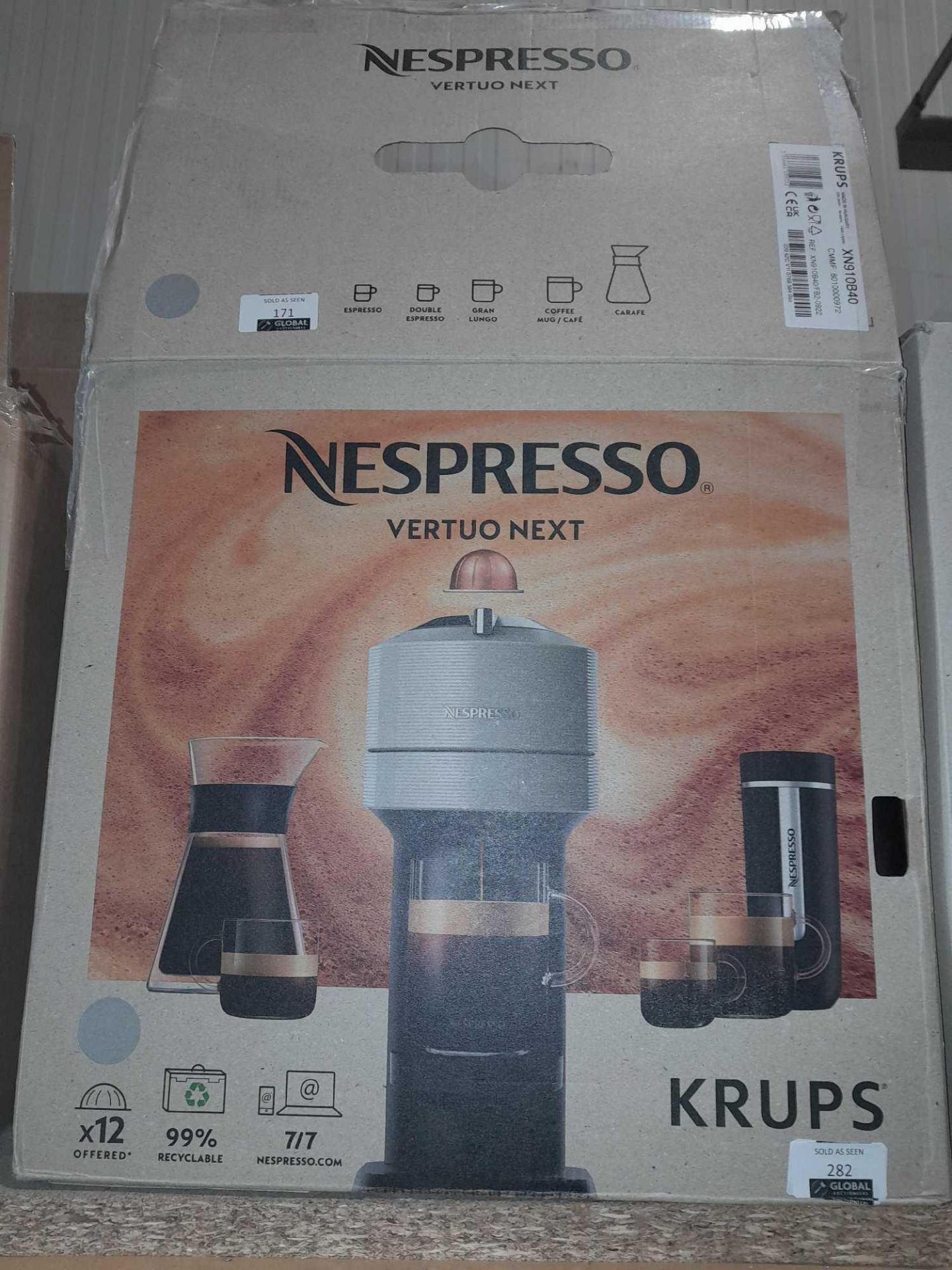 RRP £120 Boxed Nespresso By Krups Vertuo Next Coffee Machine - Image 2 of 2