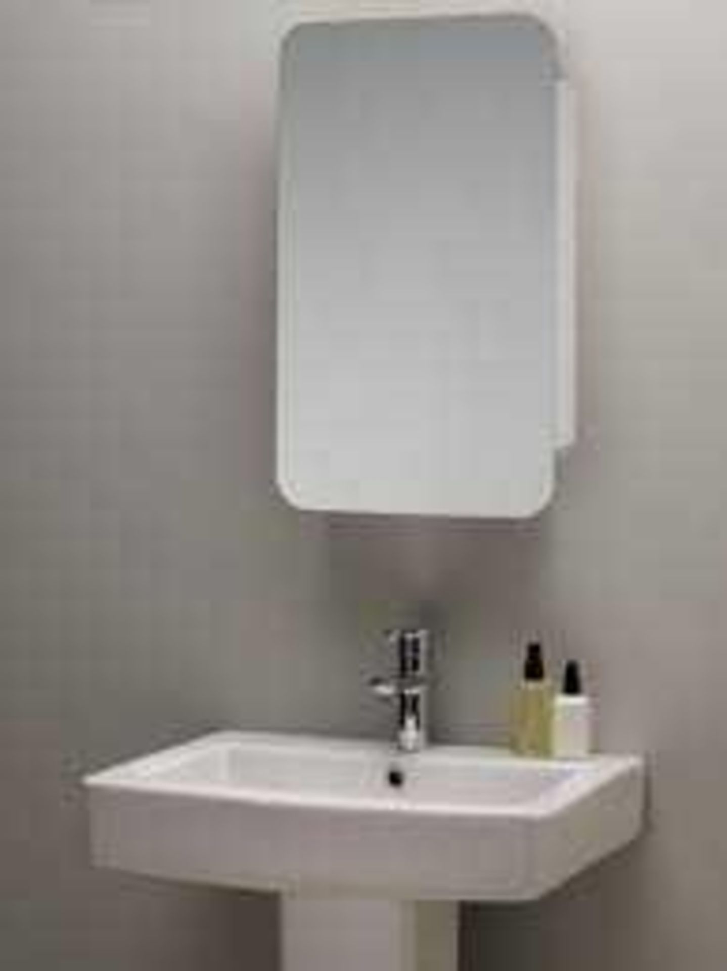 RRP £120 Boxed John Lewis Sliding Door Single Mirrored Bathroom Cabinet