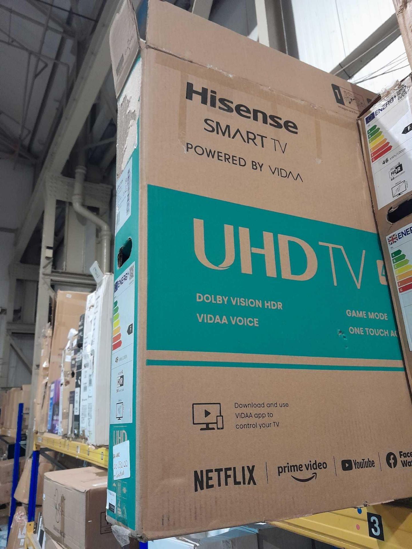 RRP £250 Boxed Hisense 43A6Bgtuk 43" 4K Smart Tv - Image 2 of 2