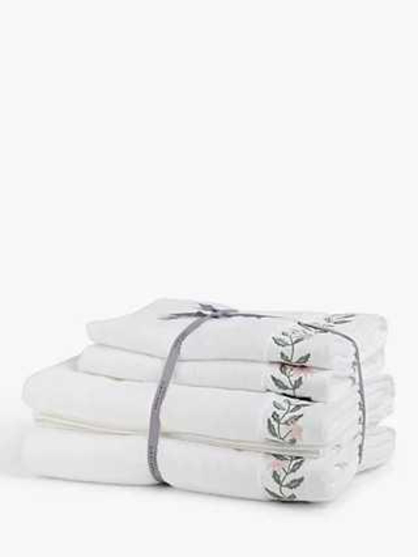 RRP £120 Lot To Contain 2 Brand New John Lewis Bale Pink Dec Floral Border Towel Bales