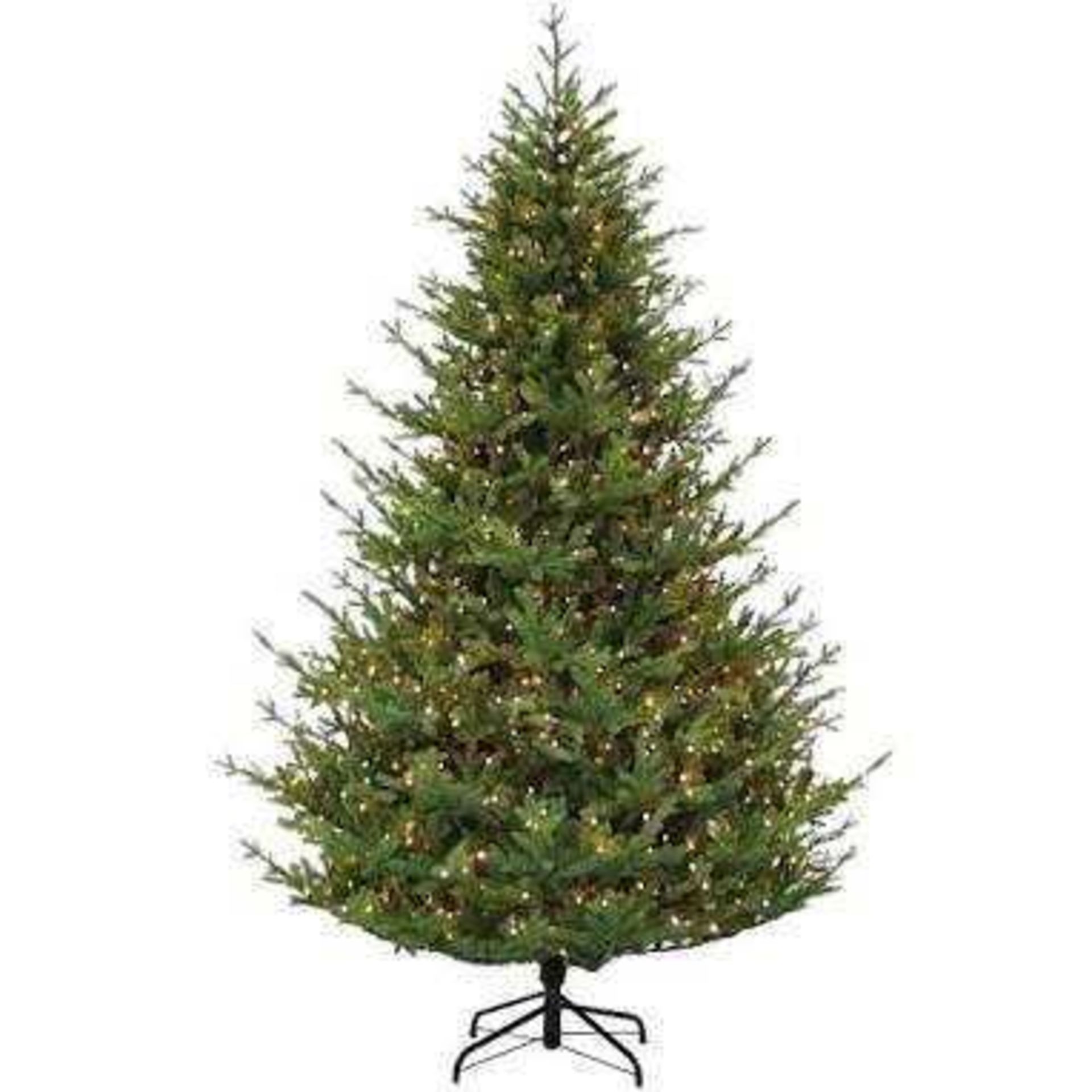 RRP £235 Boxed Sb Prelit Natural 7Ft Christmas Tree