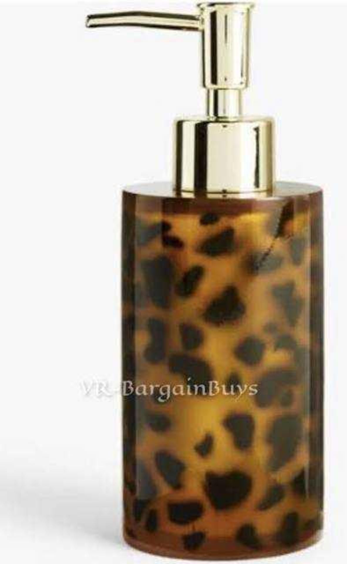 RRP £240 Box To Contain 24 Brand New John Lewis Tortoise Shell Pump Soap Dispensers