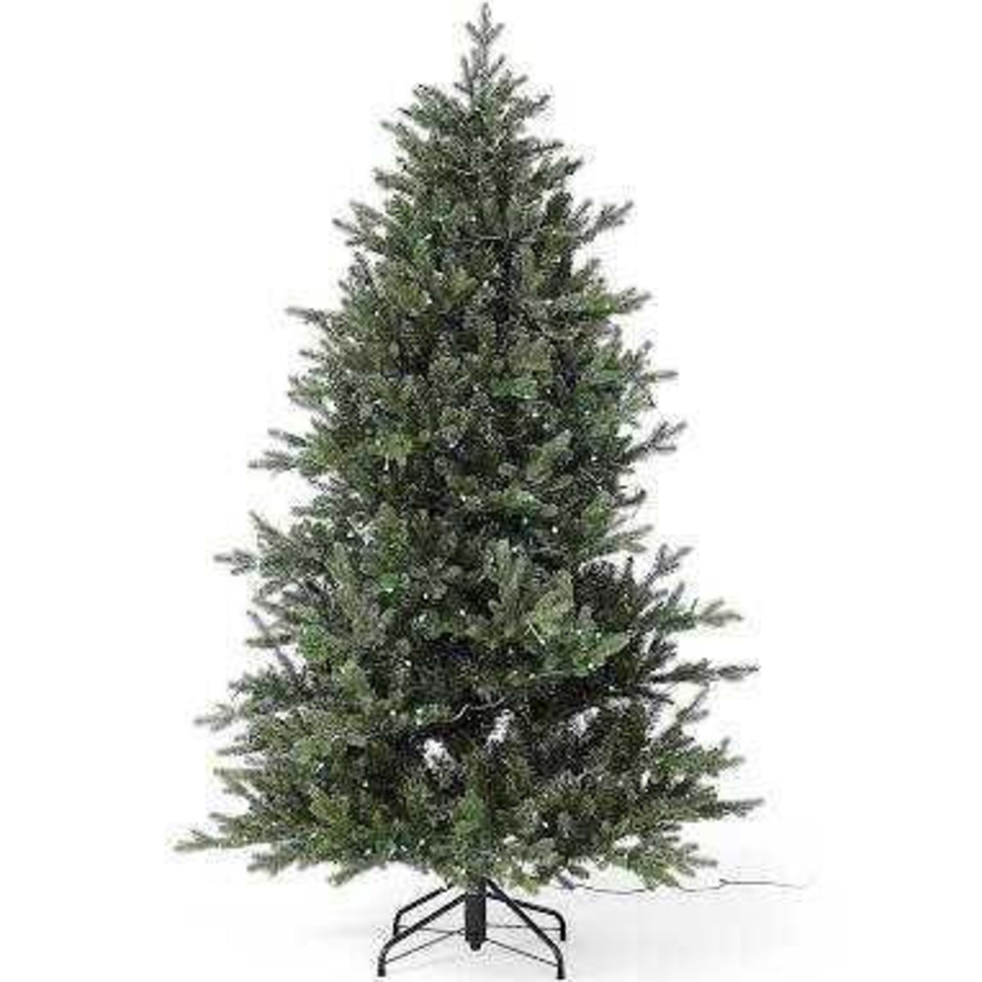 RRP £590 Boxed Santa's Best 116 Function Pre-Lit Gumdrop Auburn Christmas Tree