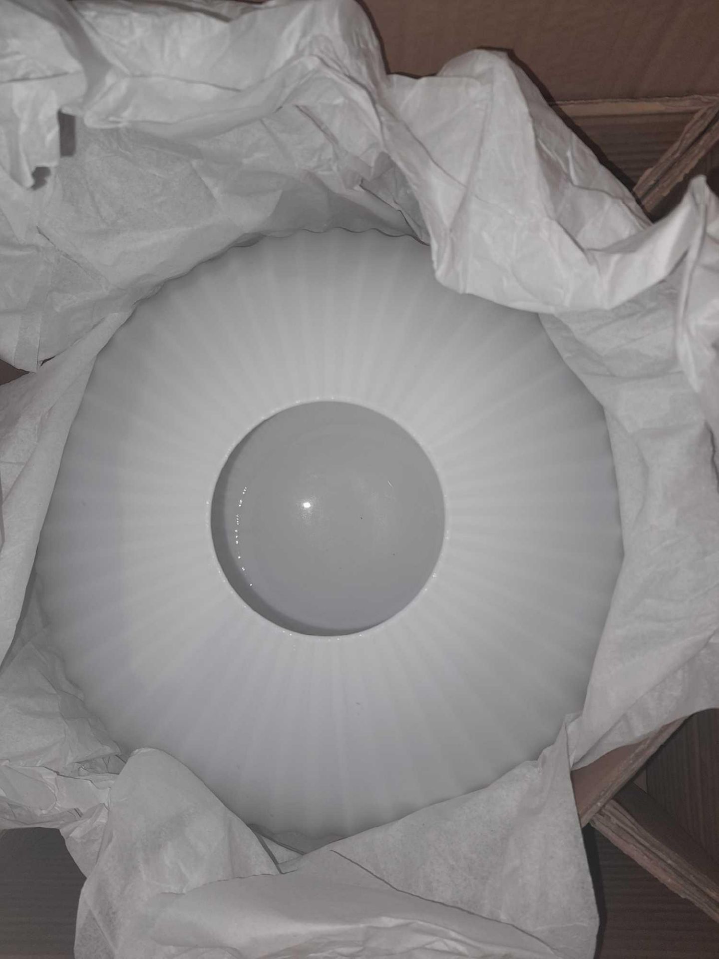 RRP £115 Boxed John Lewis Pleat Globe Ceiling Light - Image 2 of 2