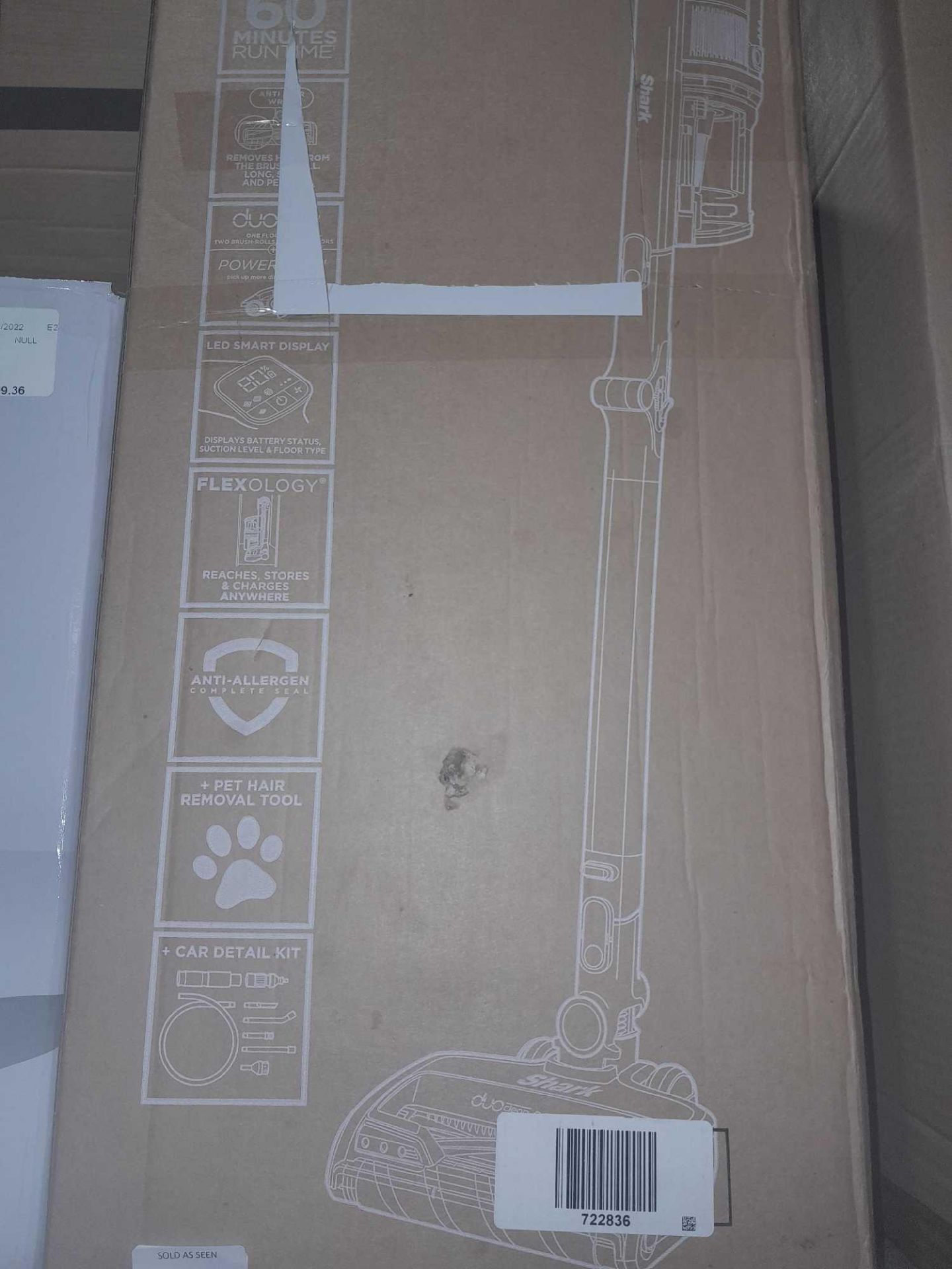 RRP £230Boxed Shark Cordless Vacuum With Powerfins, Duoclean & Truepet Iz390Uktq(Used) - Image 2 of 2