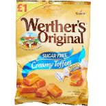 RRP £4332 (Approx. Count 585) Spw44B8793A ""Werthers Creamy Toffees Sugar Free, 65 G Bulk Zero