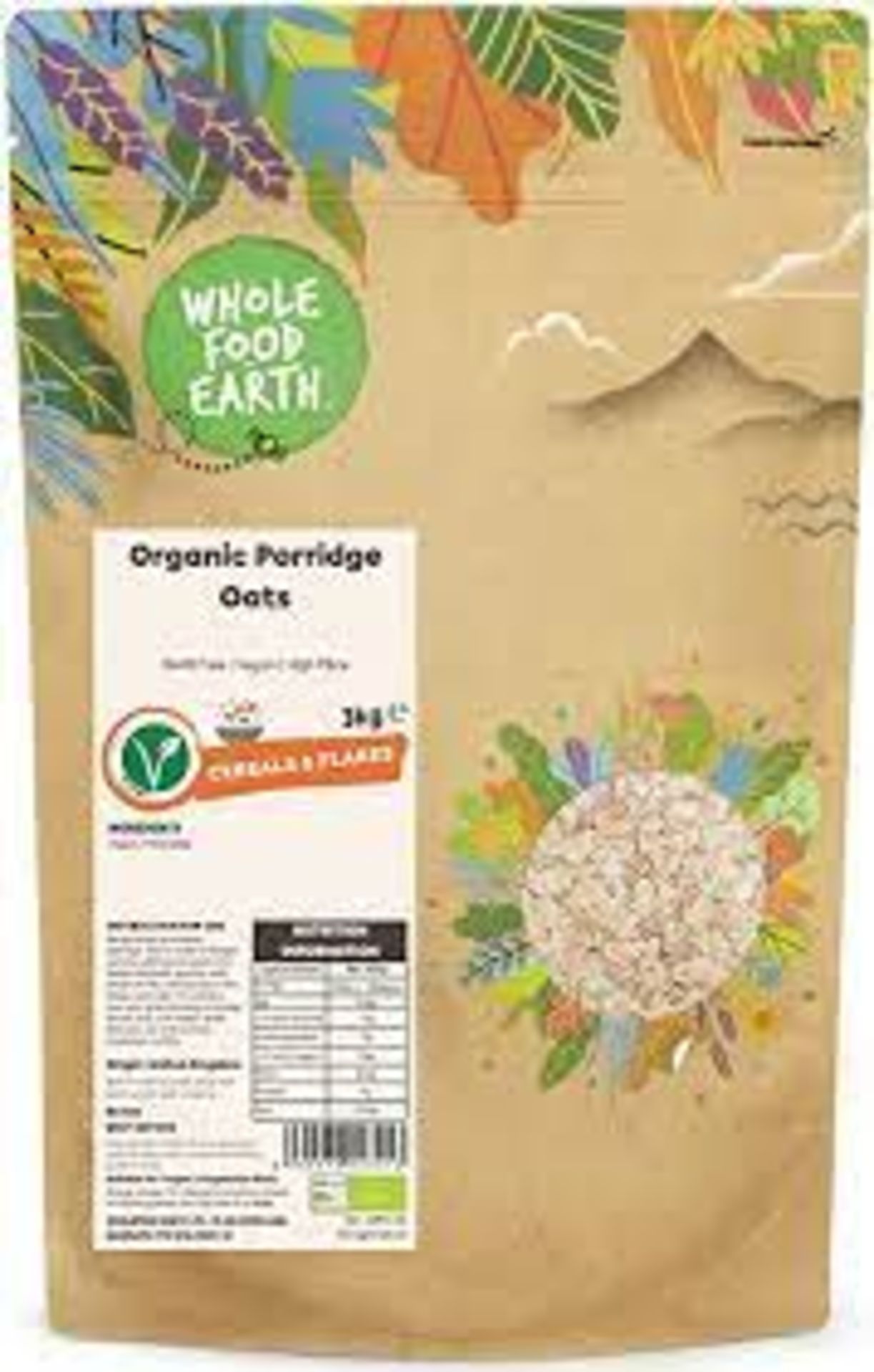 RRP £1603 (Approx. Count 55) Spifh11Xs66 Spifh11Hrmp ""Wholefood Earth Organic Porridge Oats ‚Äì 3